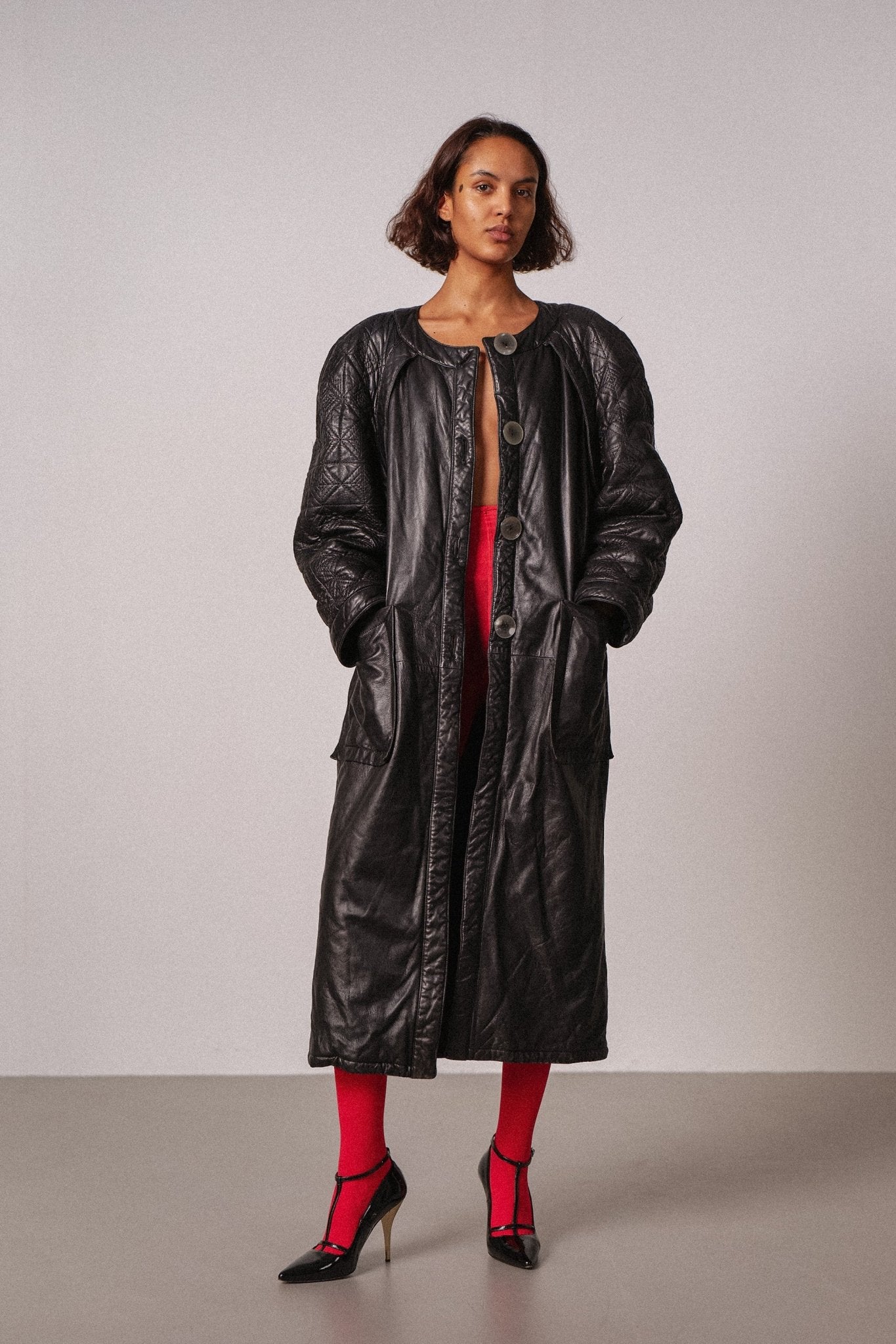 Laura Biagiotti Leather Coat - WILDE