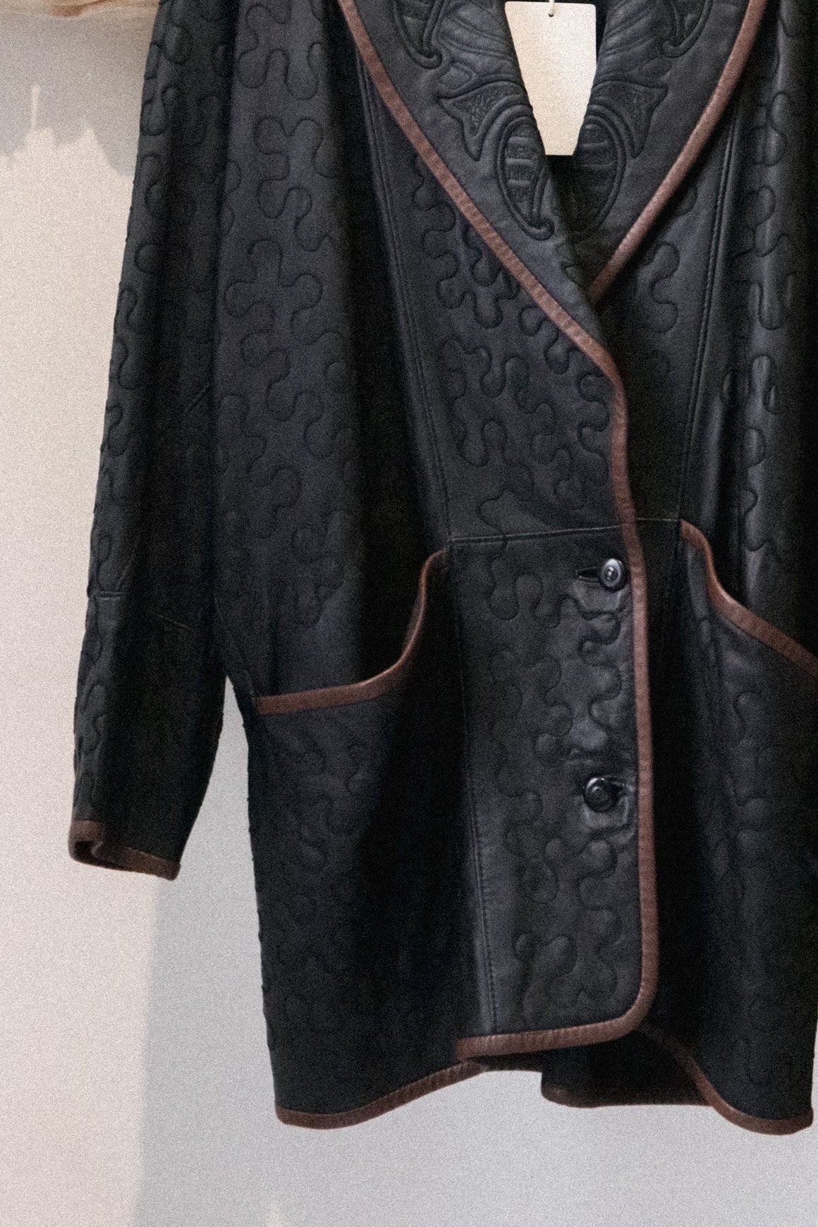 Leather Embroidered Jacket - WILDE