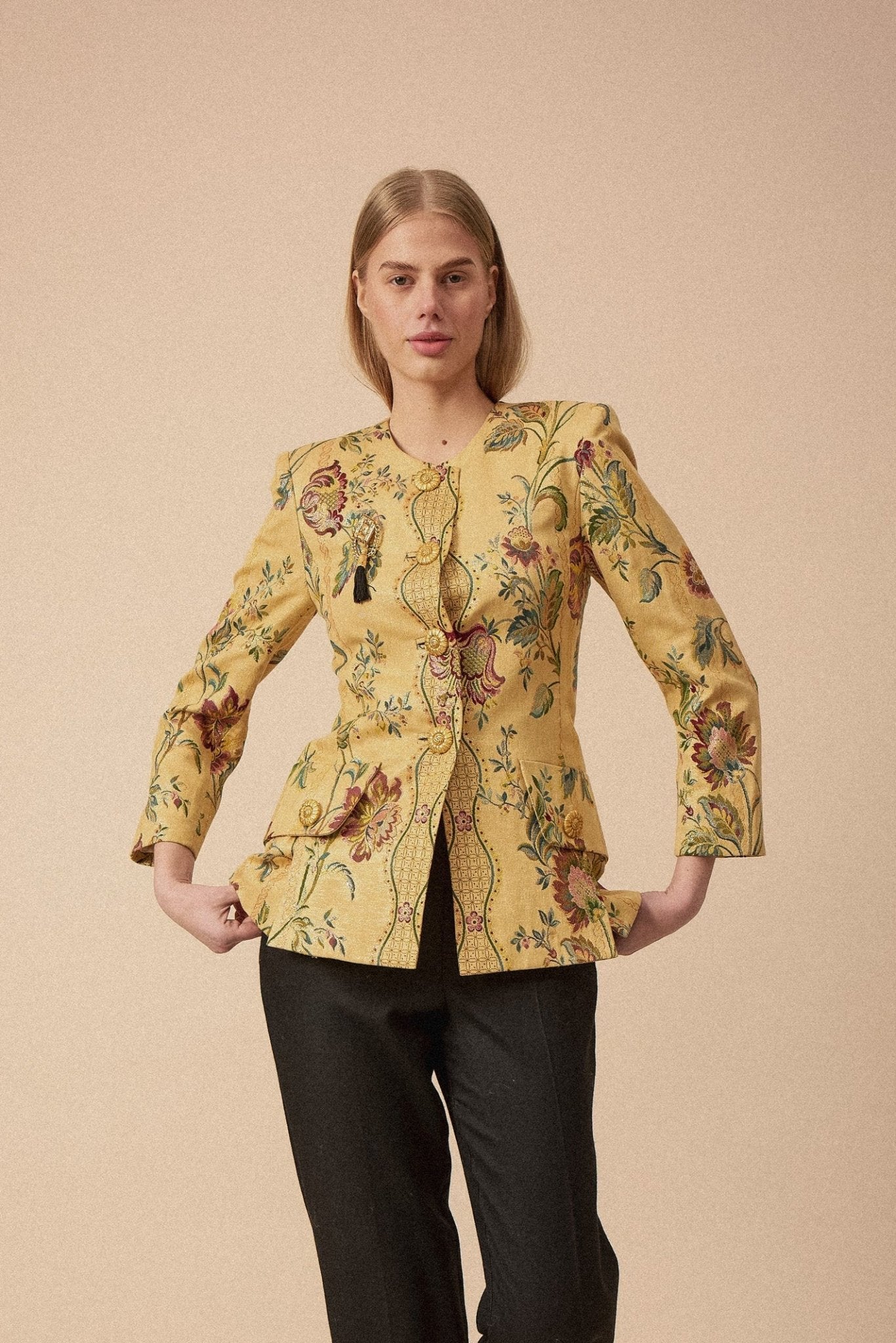 Nina Ricci Gold Brocade Jacket - WILDE