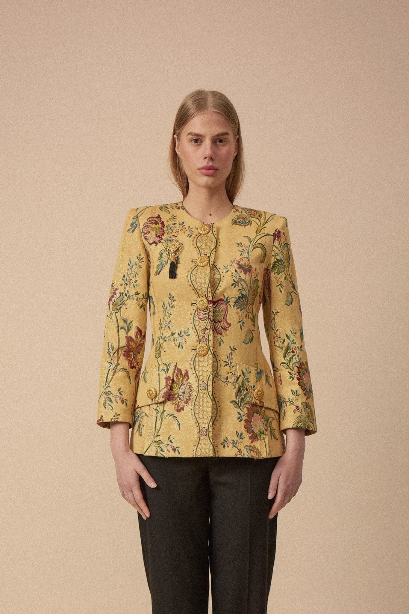Nina Ricci Gold Brocade Jacket - WILDE