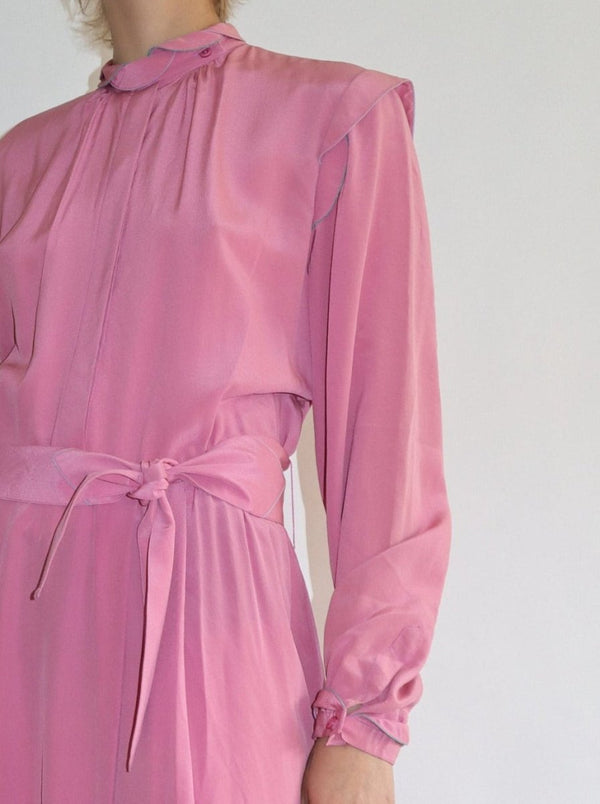 Pink silk dress - WILDE