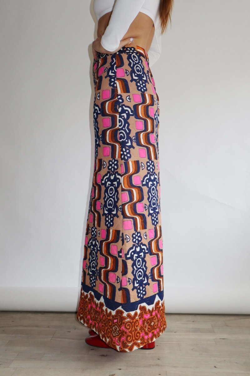 Quilted long skirt - WILDE