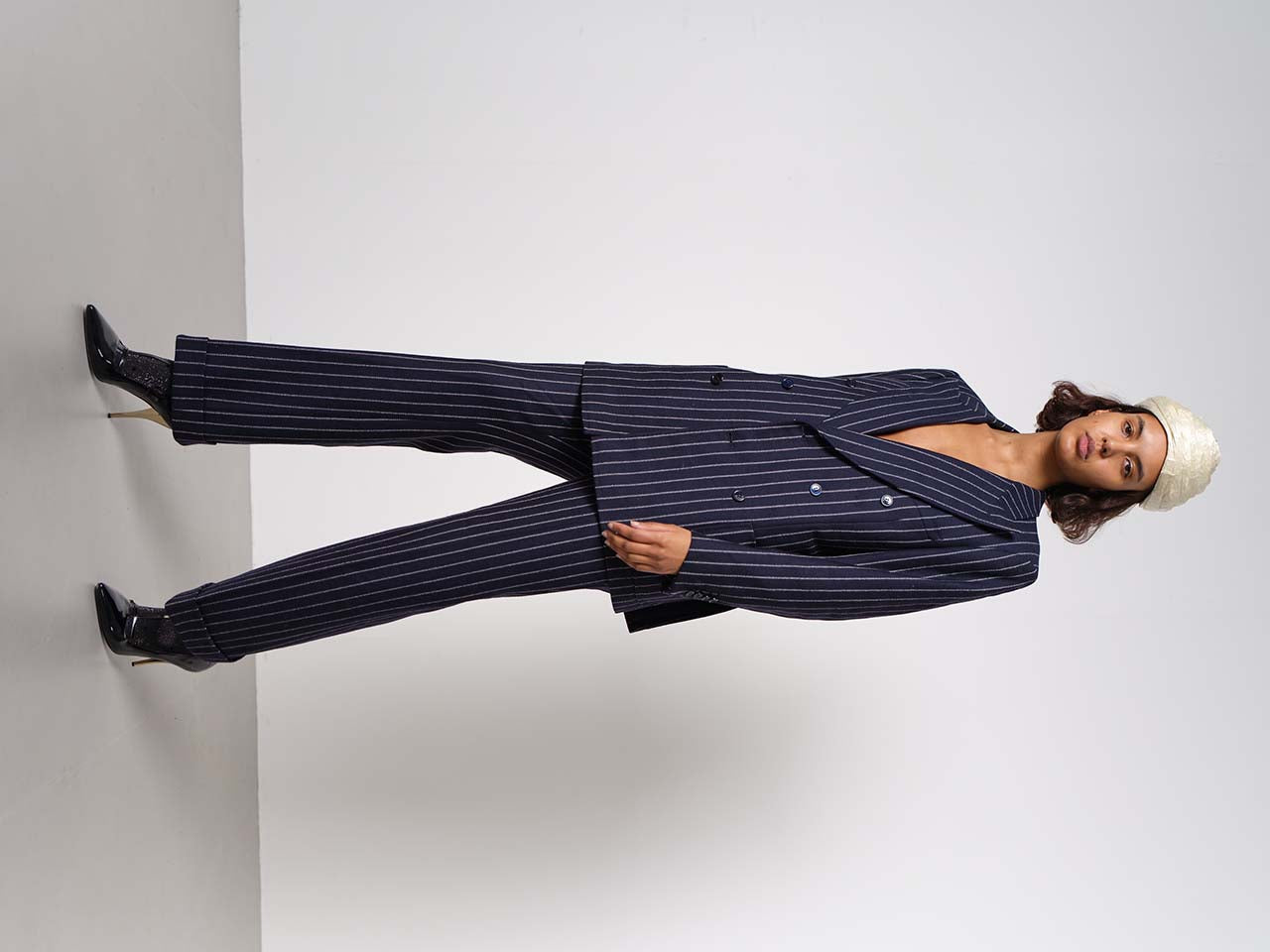 Pierre Balmain stripe wool suit