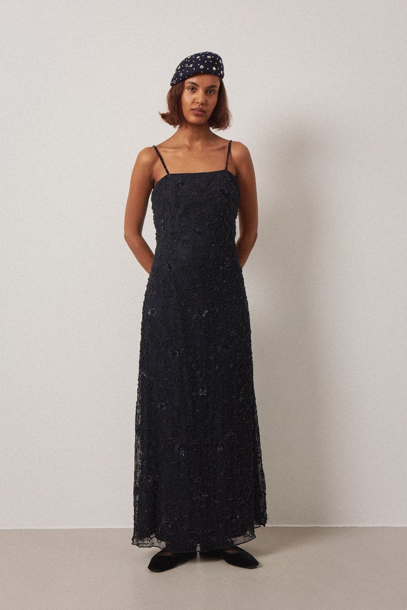 Silk Floral Bead Dress - WILDE