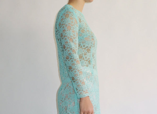 Teal lace dress - WILDE