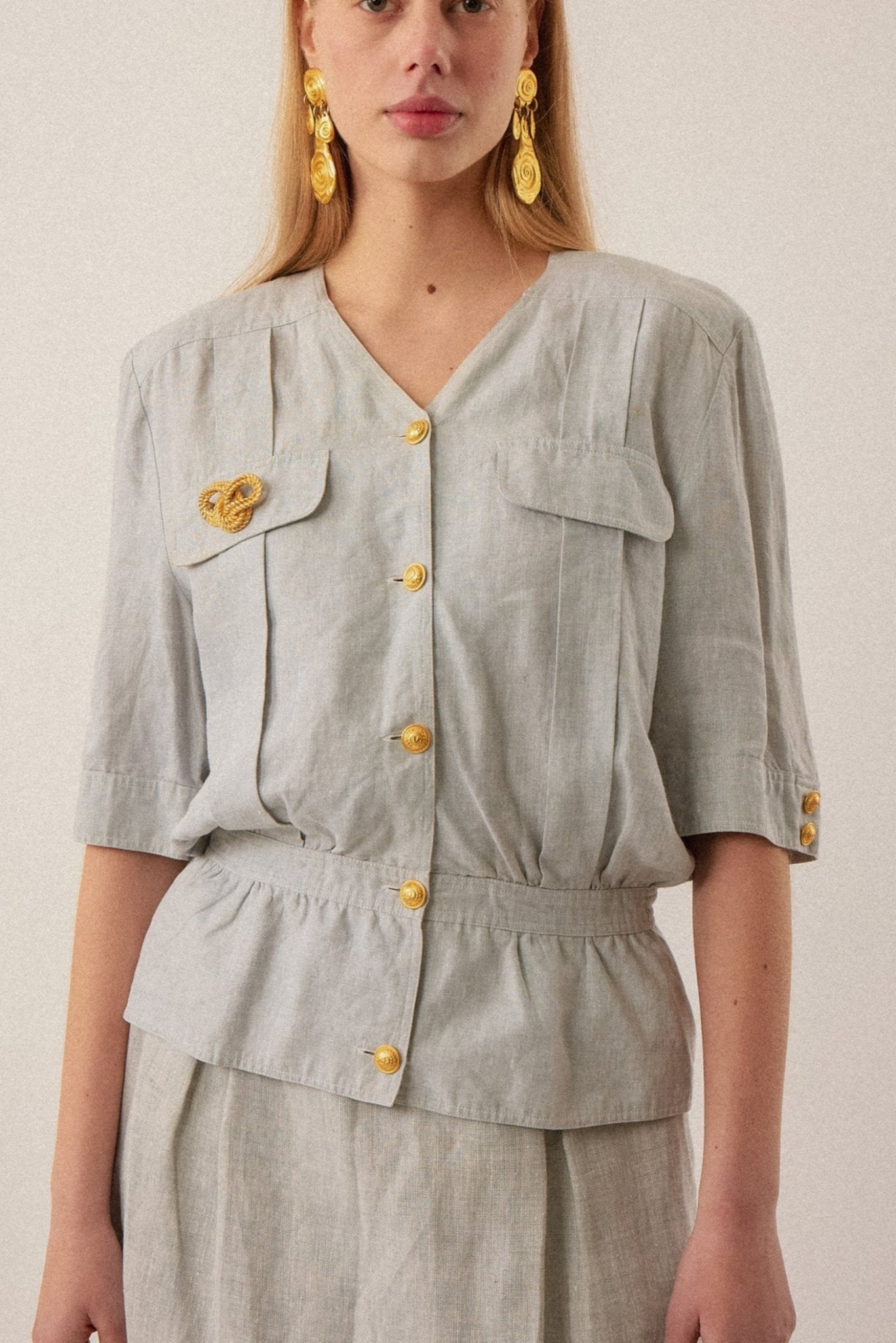 Valentino Linen Skirt Set - WILDE