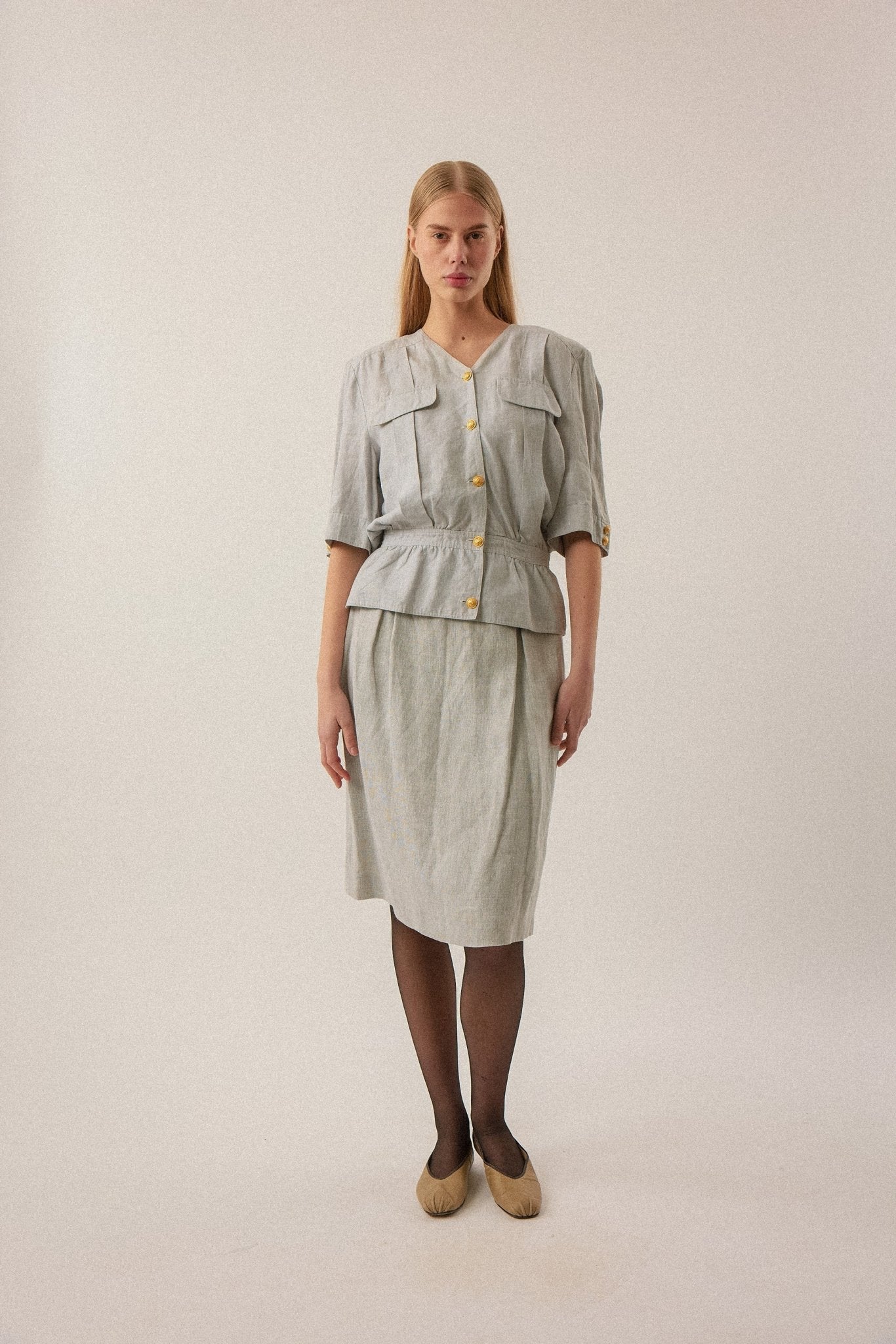 Valentino Linen Skirt Set - WILDE