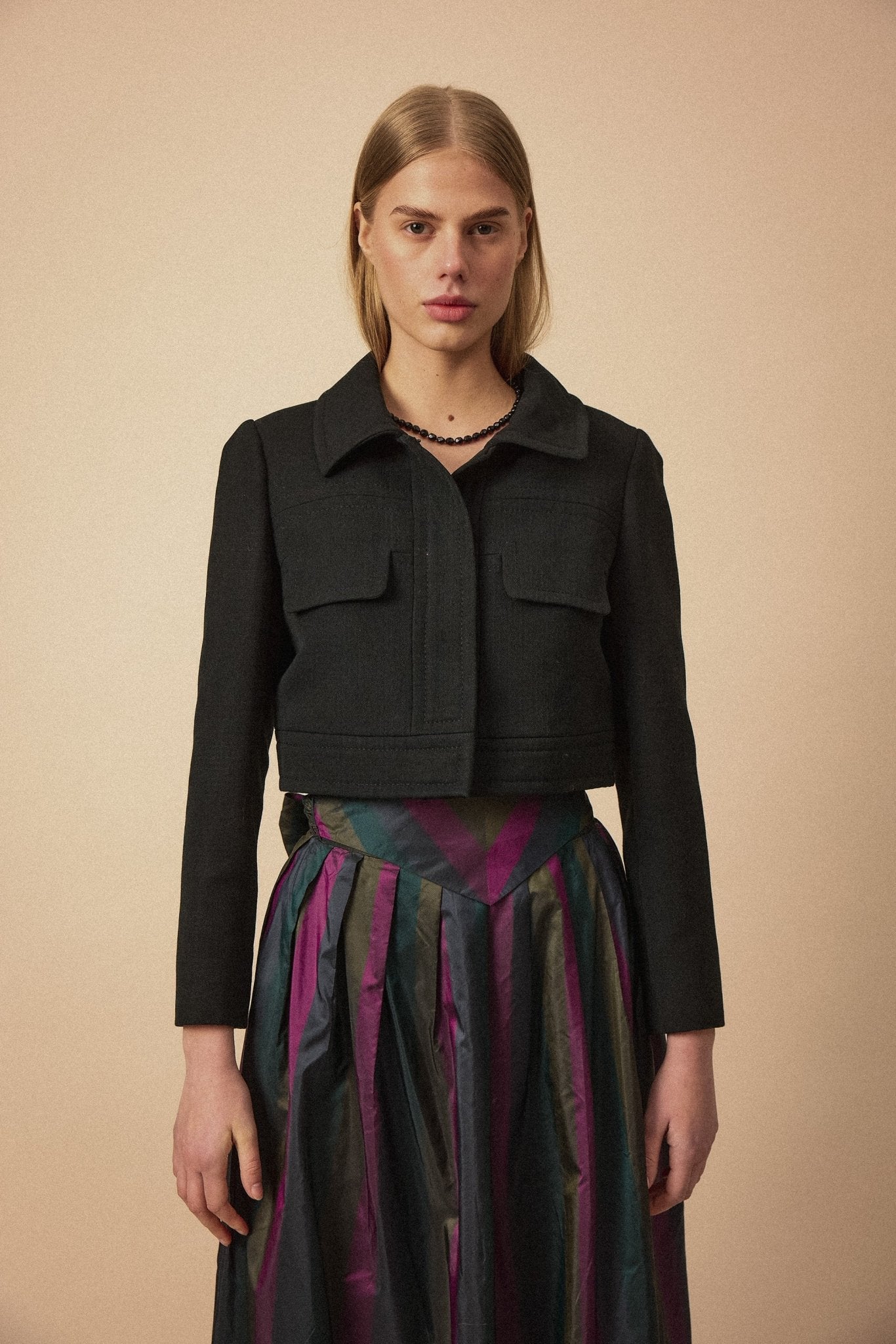 Vintage Italian Cropped Wool Jacket - WILDE