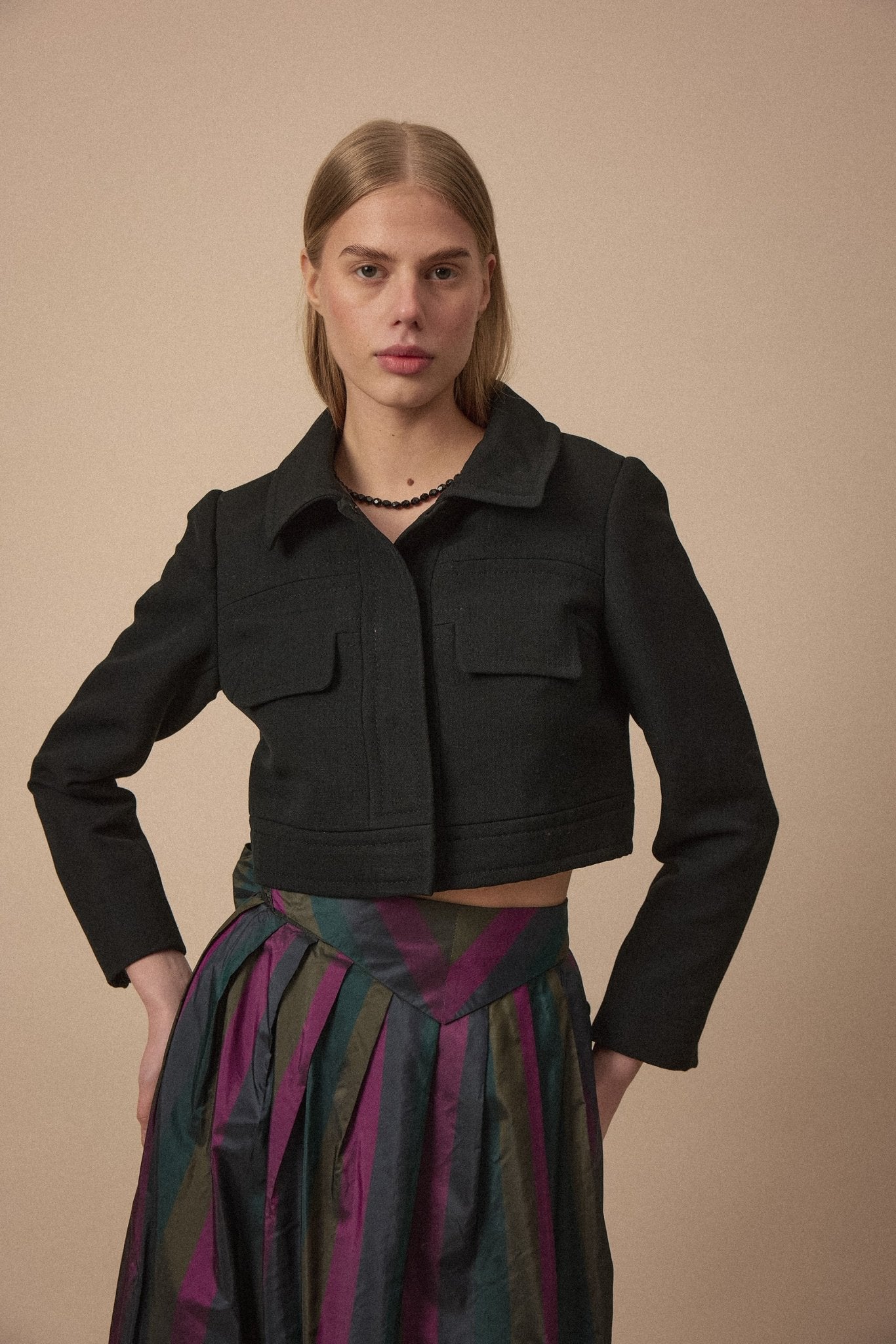 Vintage Italian Cropped Wool Jacket - WILDE