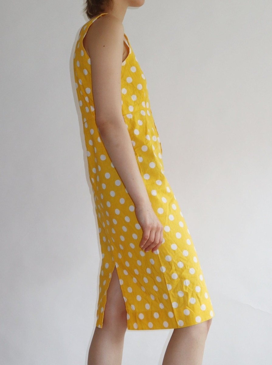 Yellow polka dot dress - WILDE