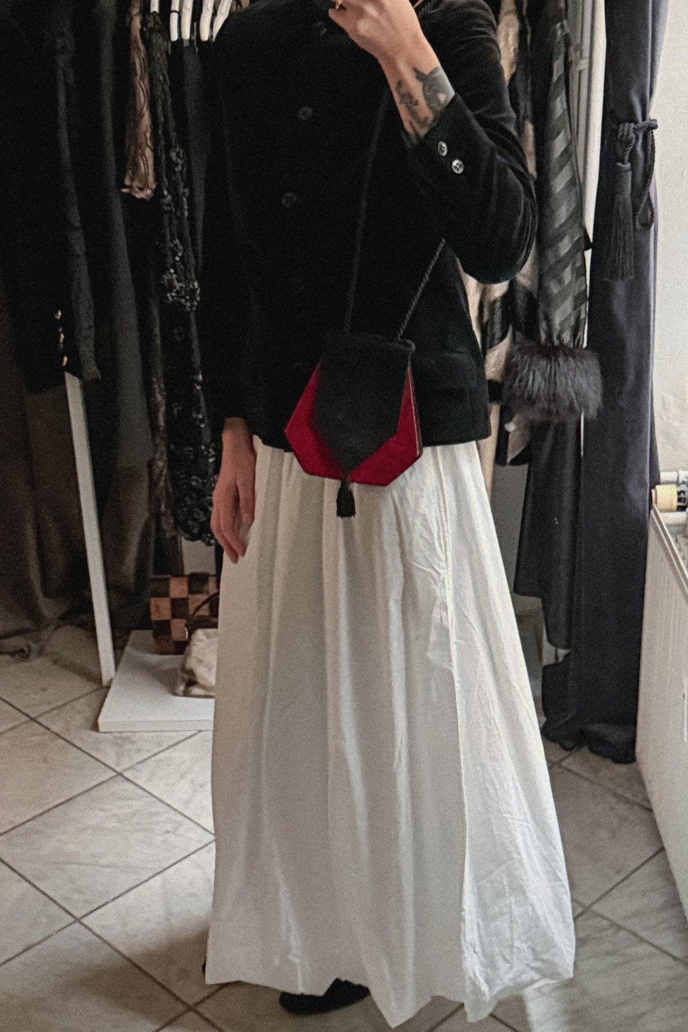 Yves Saint Lauerent Suede Tassel Handbag - WILDE