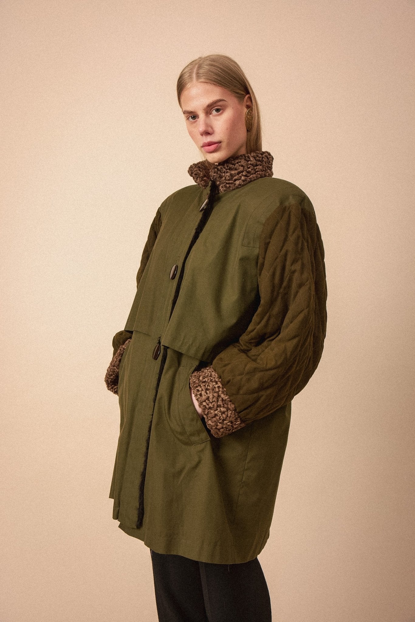 Yves Saint Laurent Green Coat - WILDE