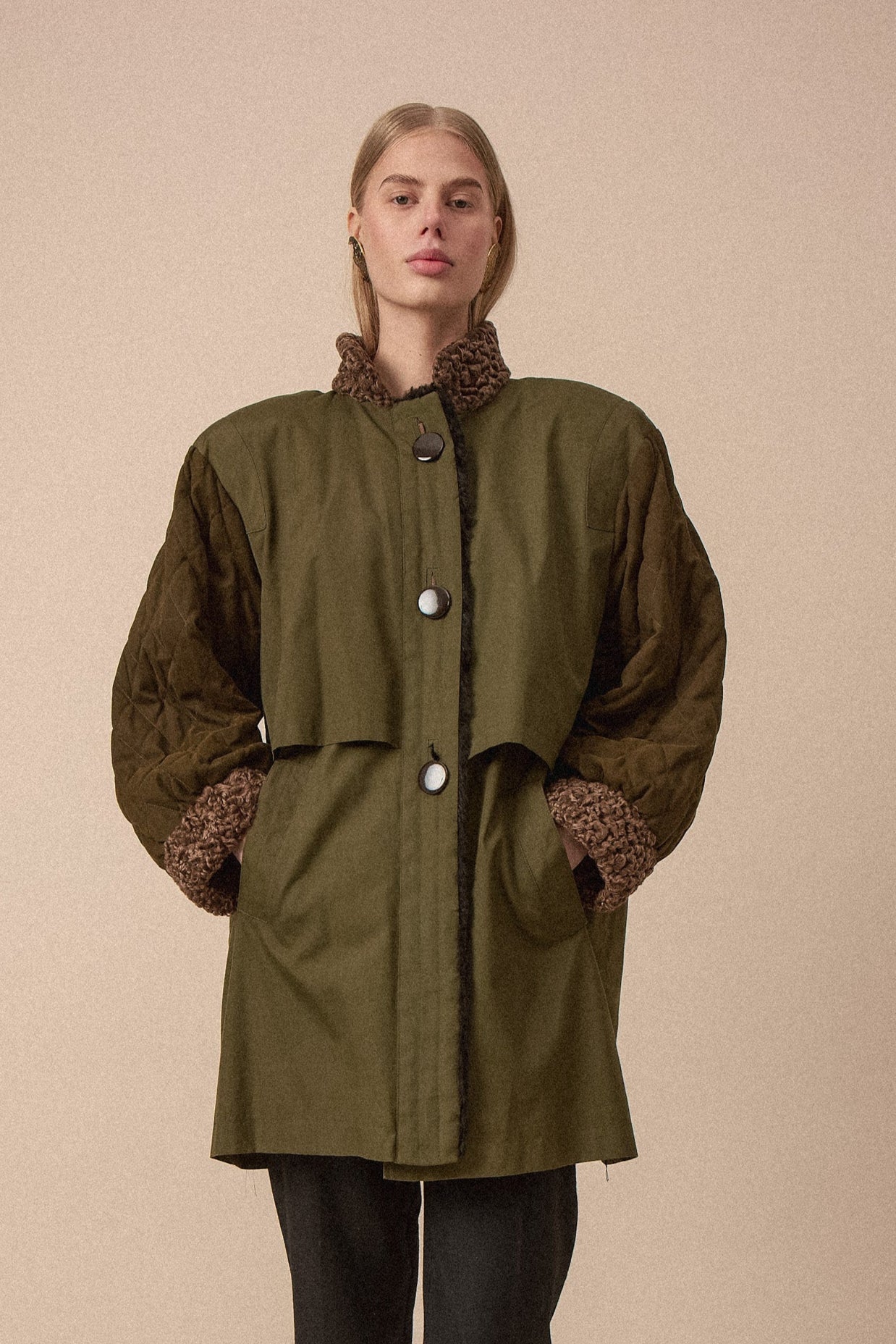 Yves Saint Laurent Green Coat - WILDE