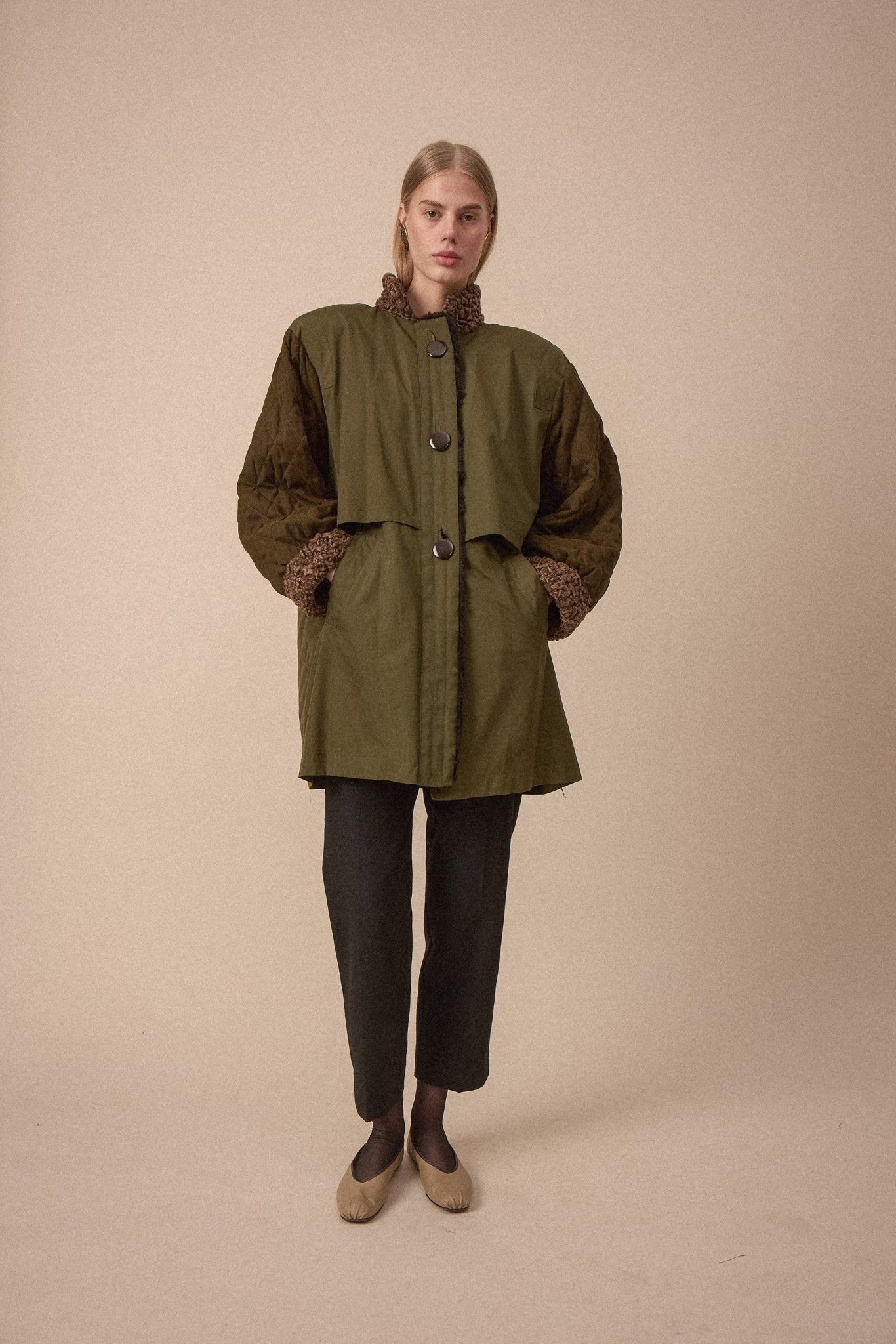 Yves Saint Laurent Green Coat - WILDE