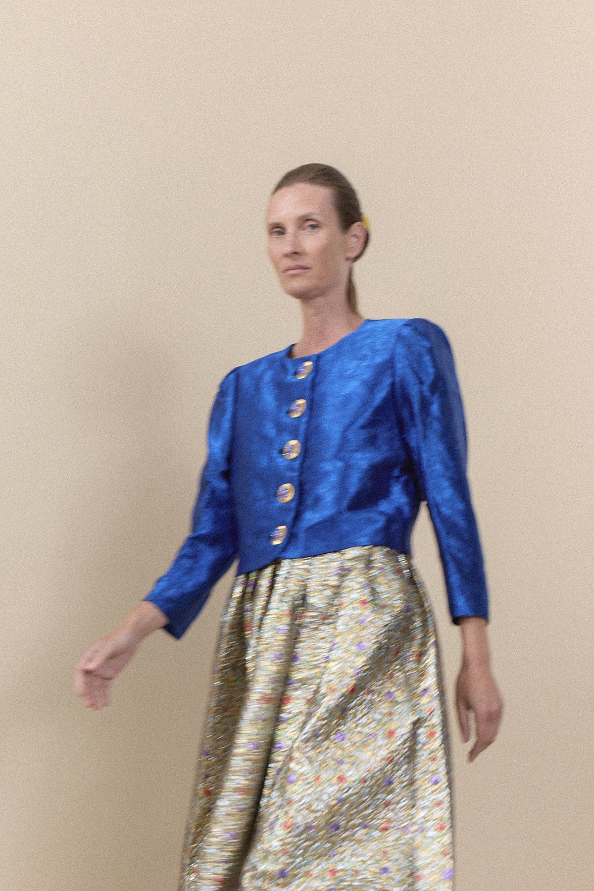 YSL Rive Gauche FW 1990 Runway Silk Jacquard Set | WILDE Copenhagen