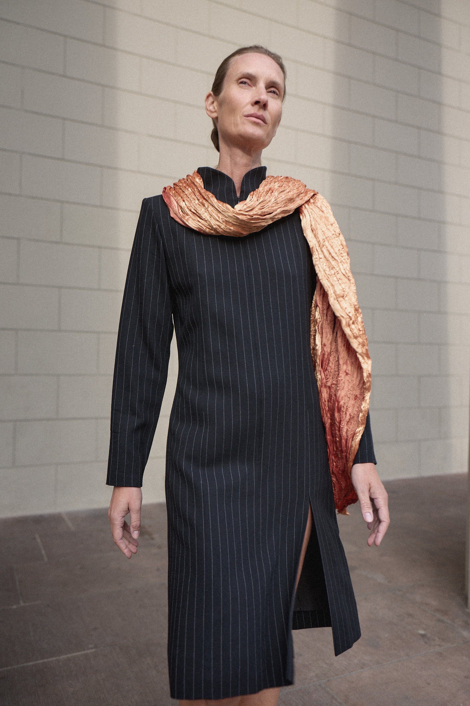 Vintage YSL Rive Gauche Pinstripe Dress | WILDE Copenhagen
