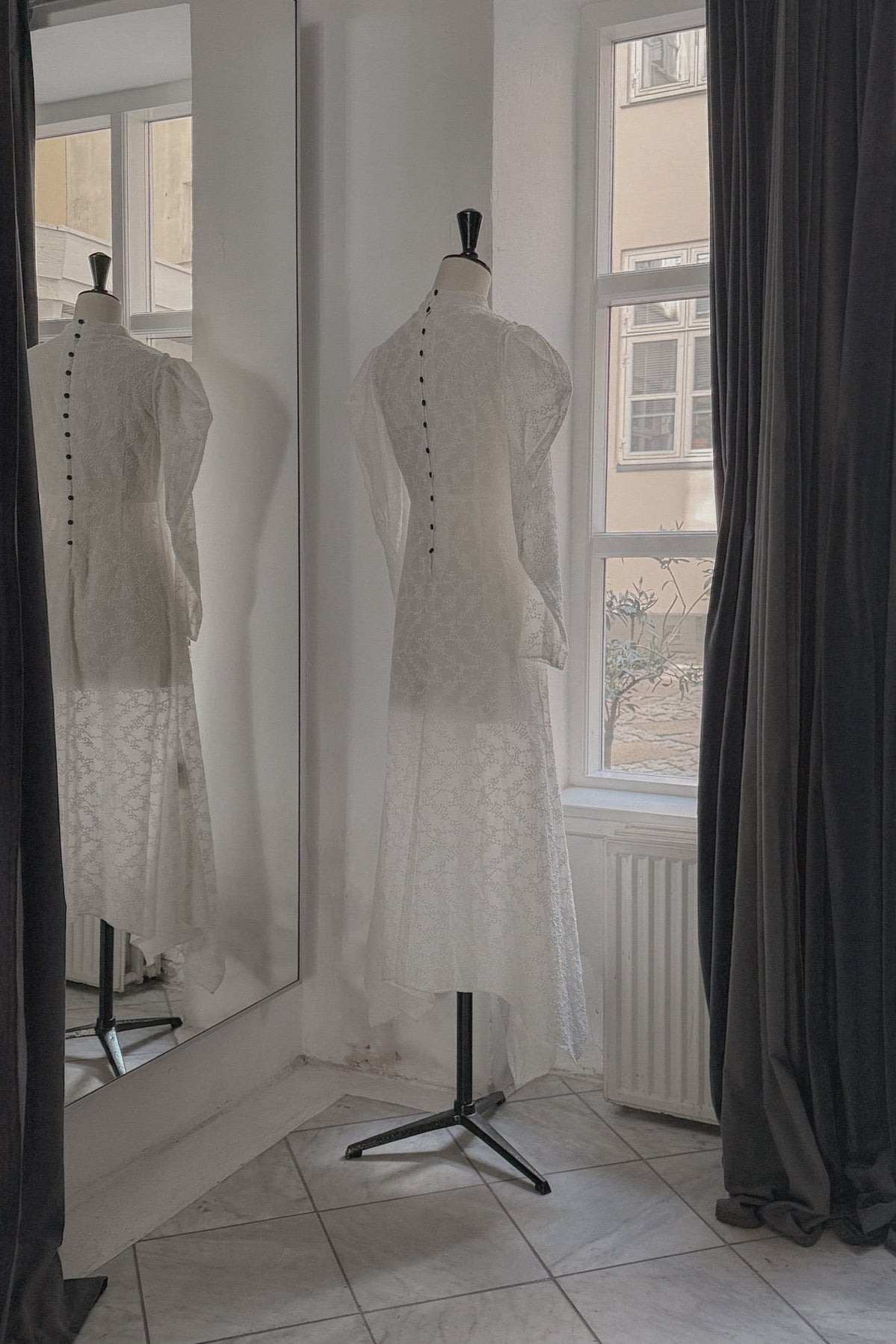 By Malene Birger White Embroidered Cotton Dress, WILDE Copenhagen