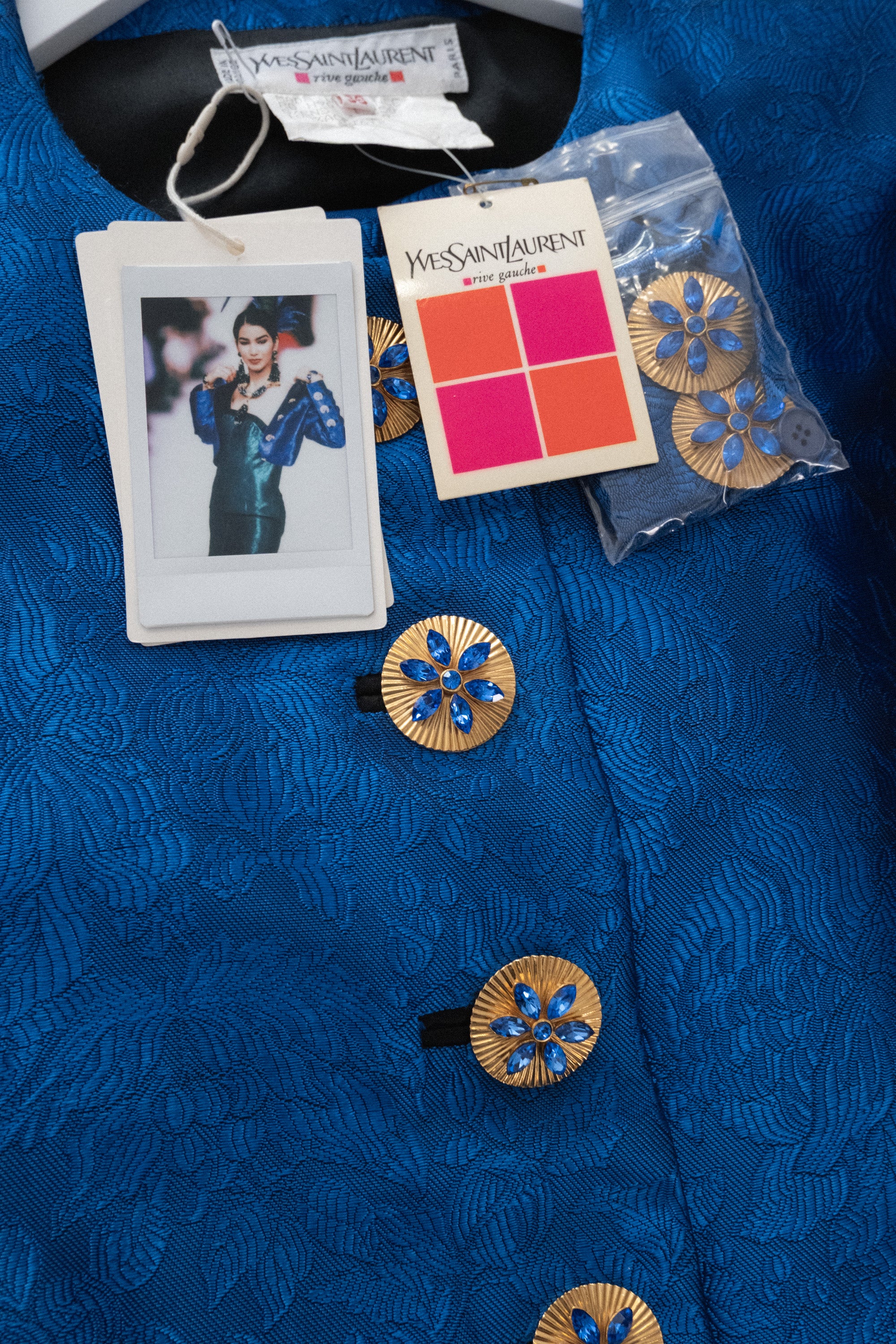 YSL Rive Gauche FW 1990 Runway Silk Jacquard Set | WILDE Copenhagen
