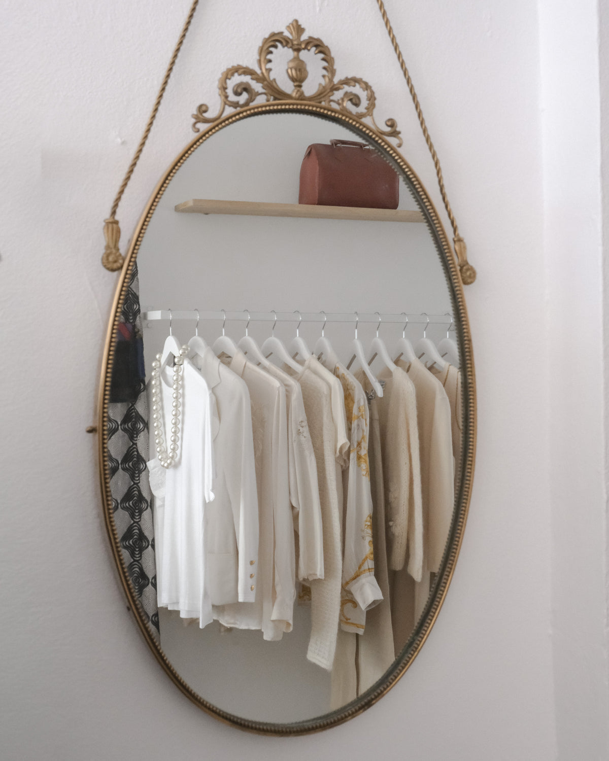 Interior of vintage and designer clothes, bags and accessories at WILDE Copenhagen, Vintage Boutique, Copenhagen
