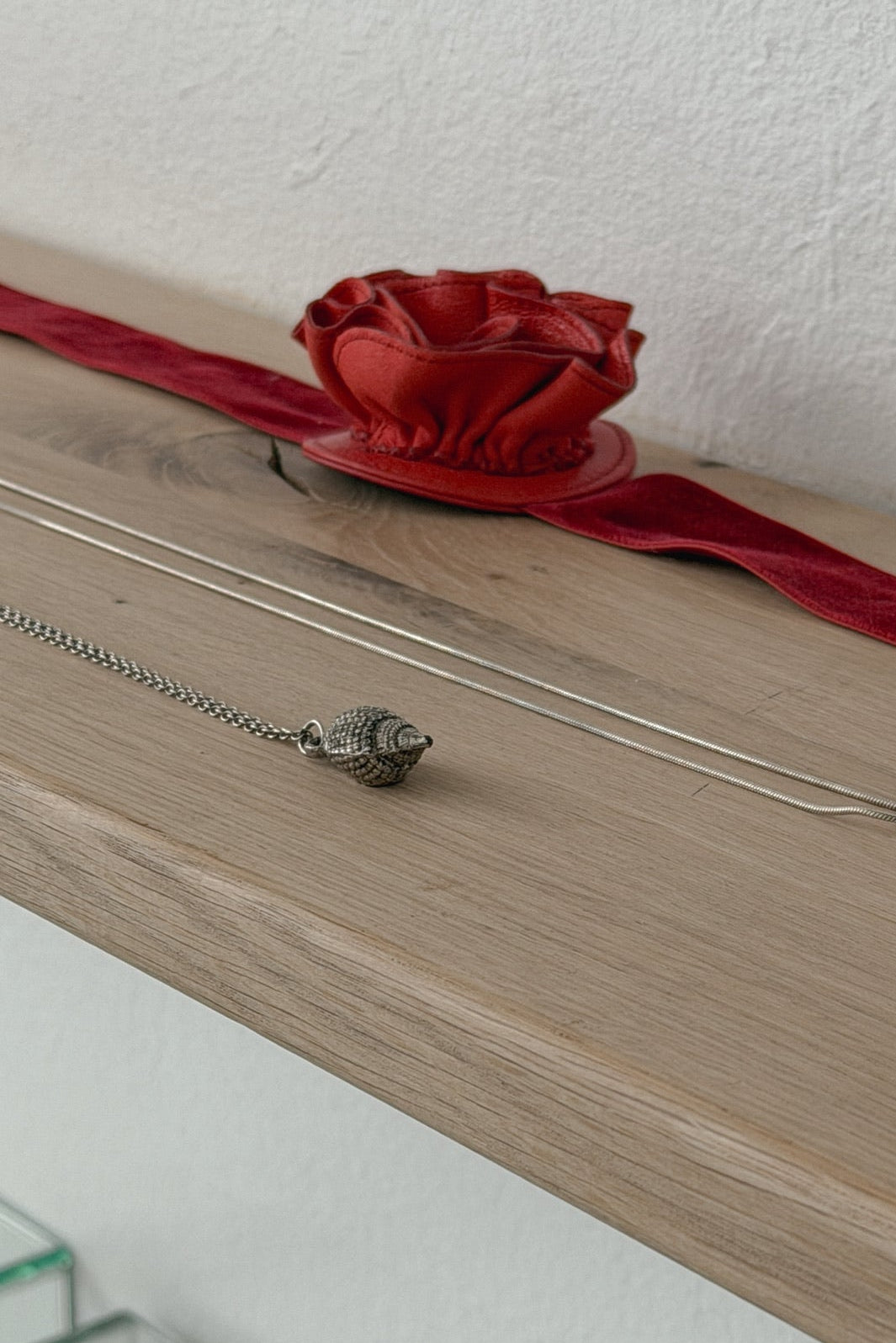 Vintage Silver Seashell Pendant Necklace, WILDE Copenhagen
