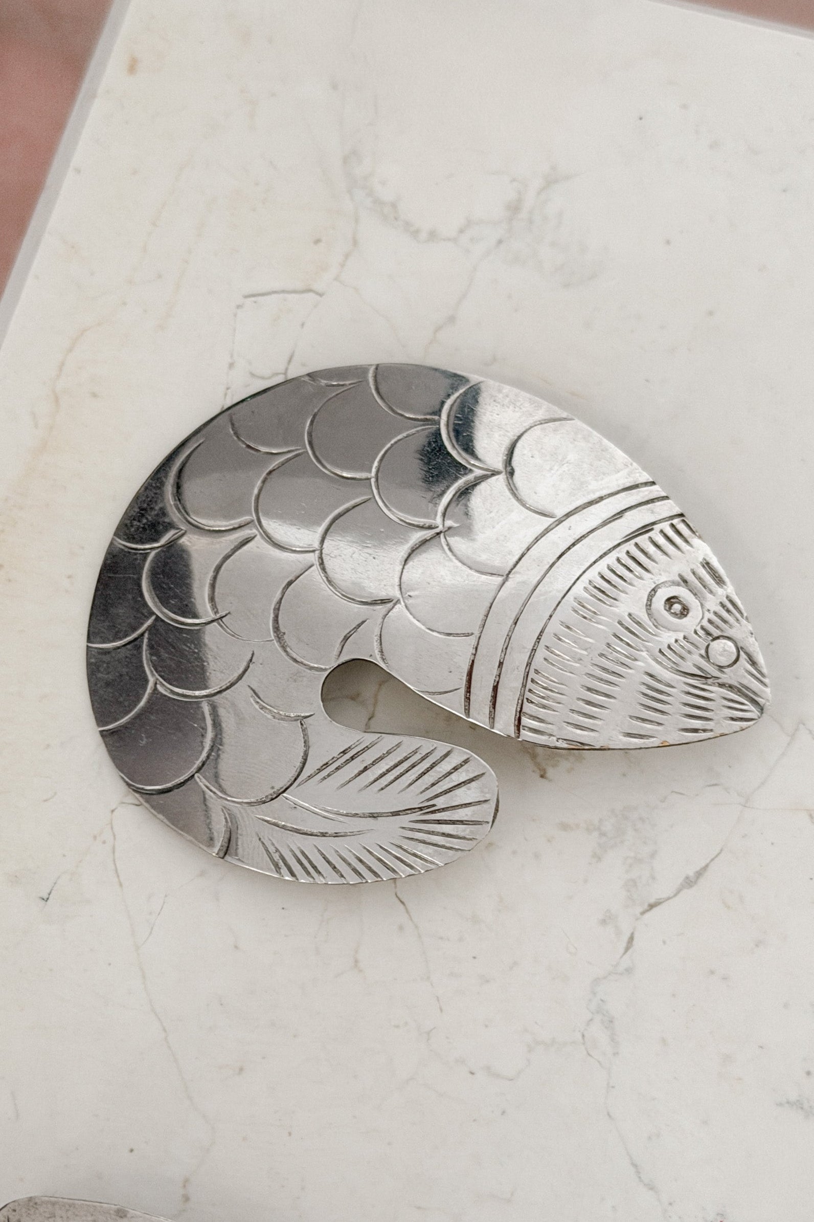 Vintage Silver Fish Brooch, WILDE Copenhagen