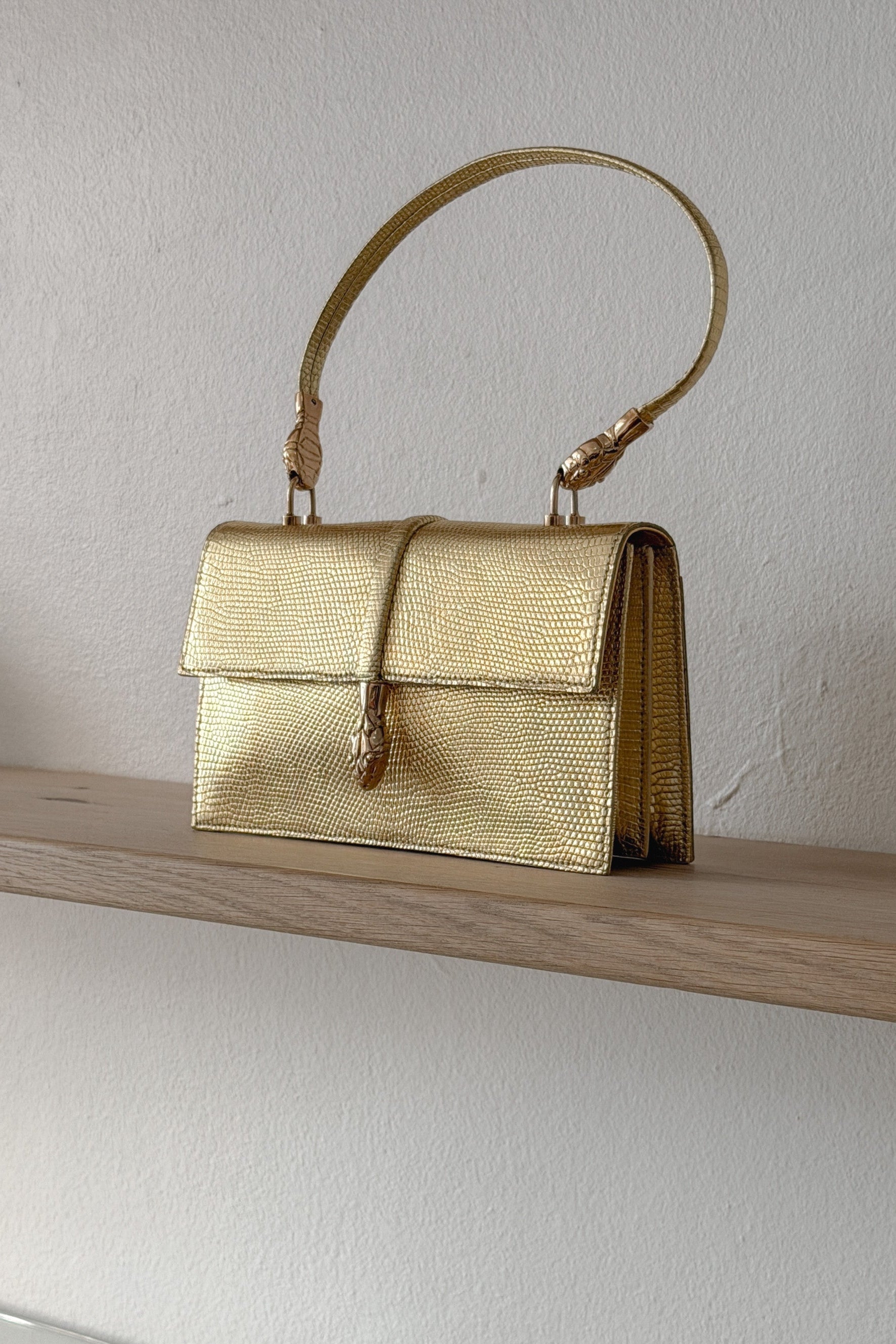 Yves Saint Laurent Rive Gauche Gold Serpent Handbag, WILDE Copenhagen