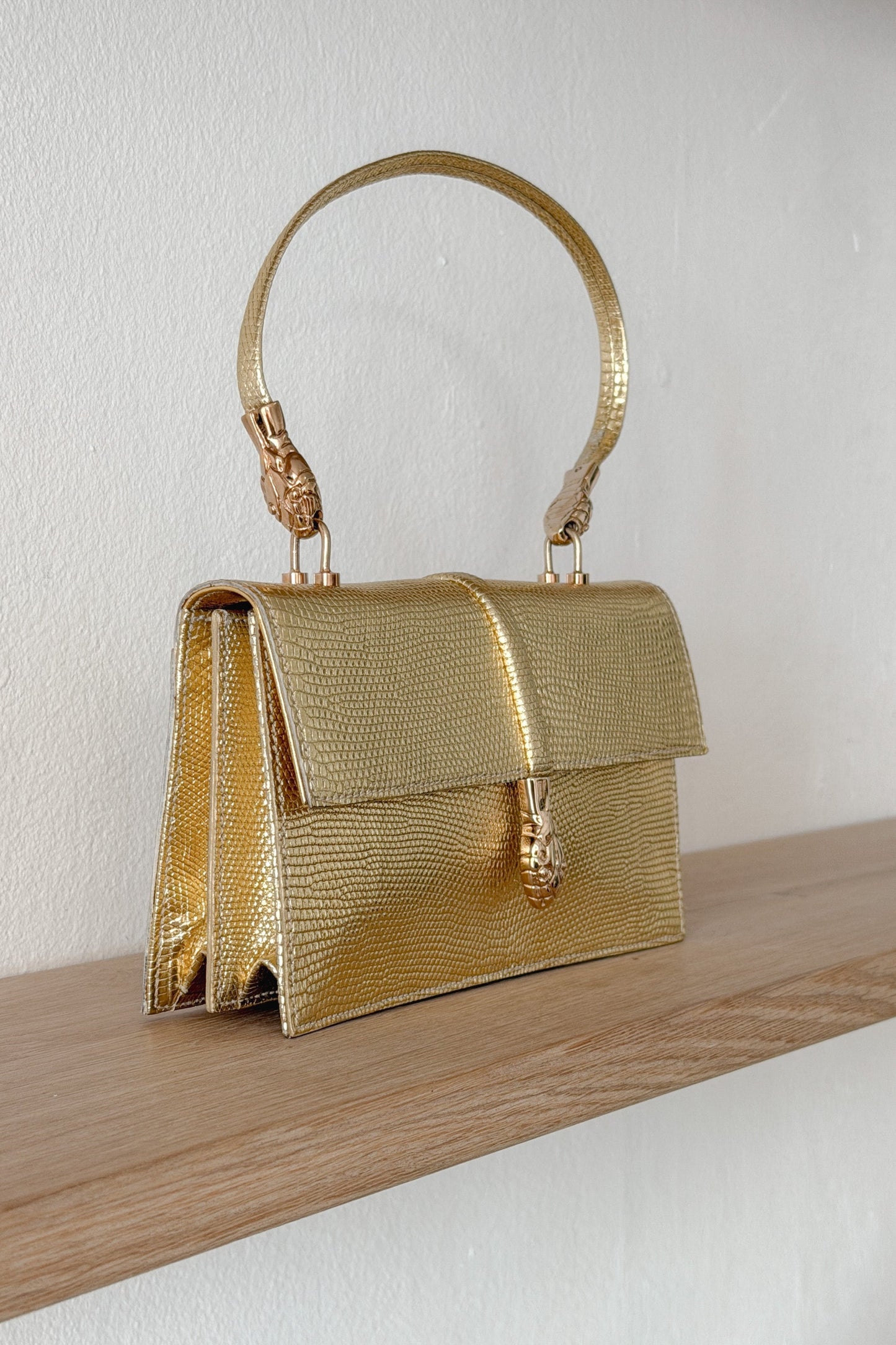 Yves Saint Laurent Rive Gauche Gold Serpent Handbag, WILDE Copenhagen
