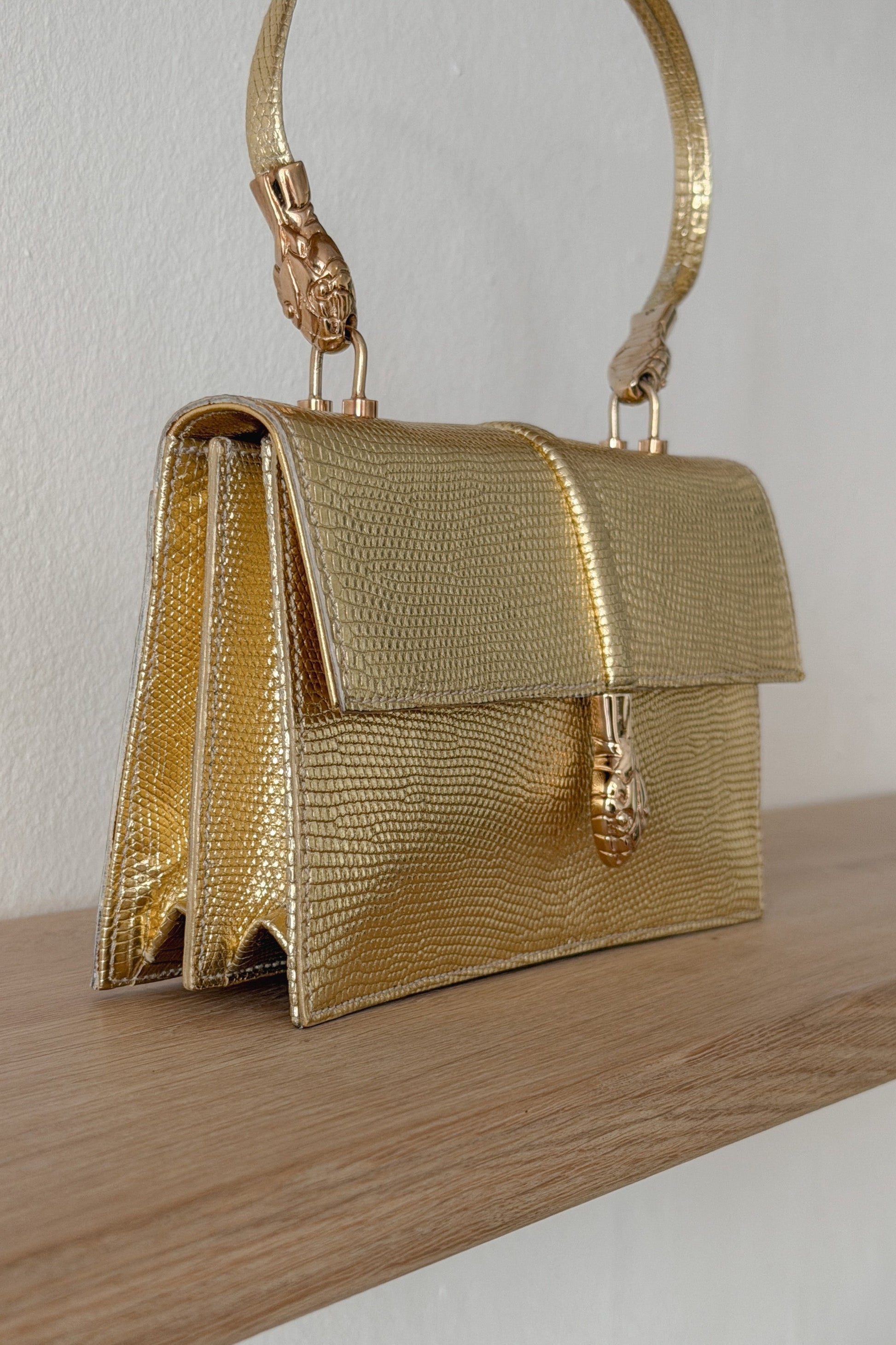 Yves Saint Laurent Rive Gauche Gold Serpent Handbag, WILDE Copenhagen