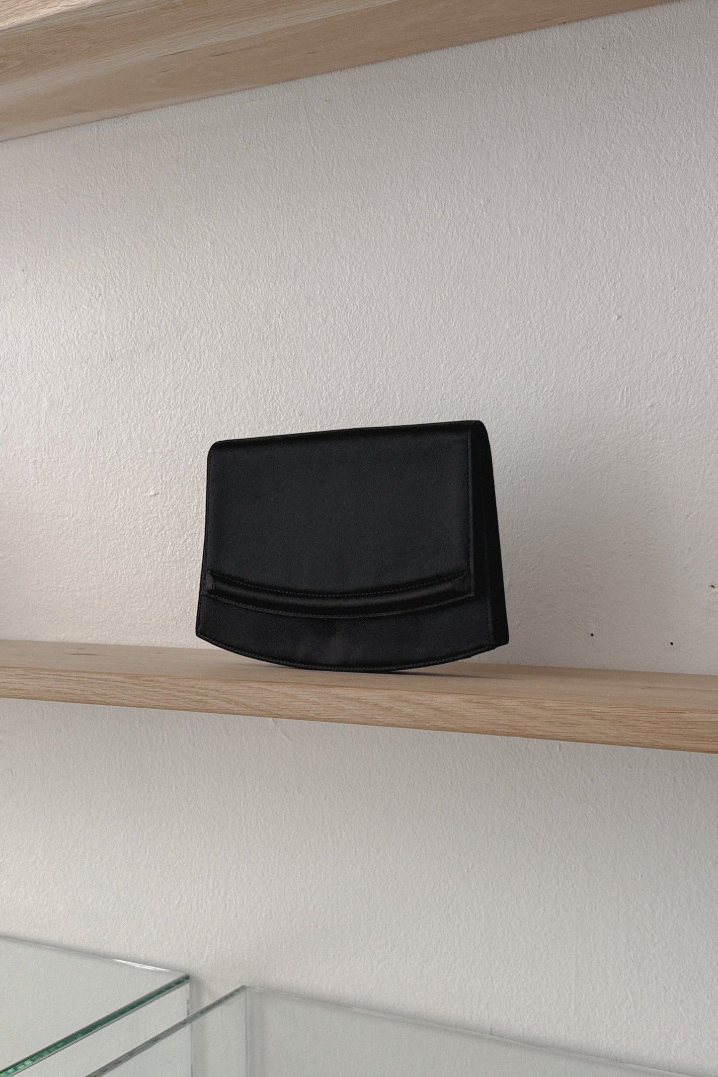 Yves Saint Laurent Black Silk Clutch, WILDE Copenhagen