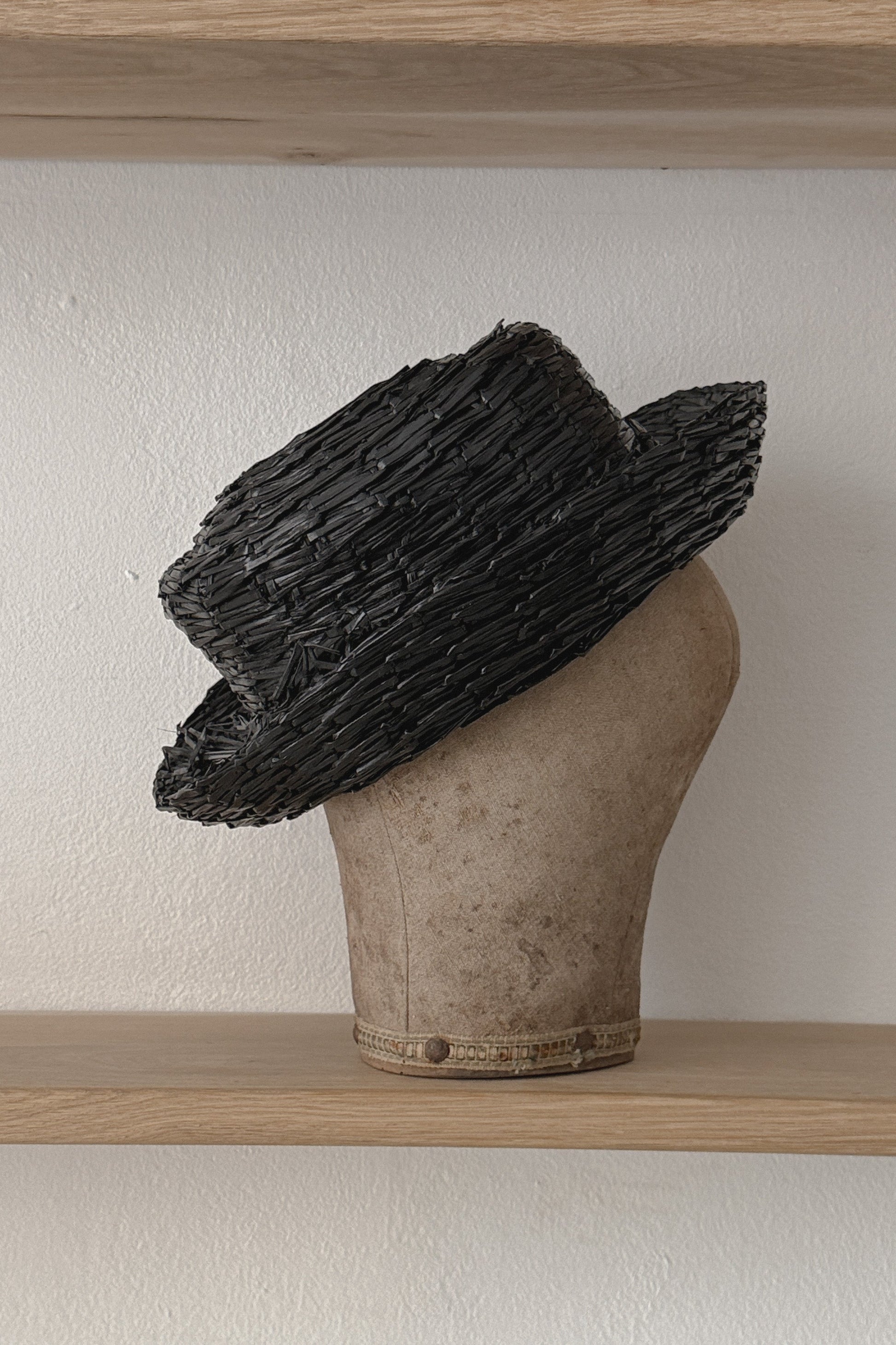 Vintage Christian Dior Black Boat Hat, WILDE Copenhagen
