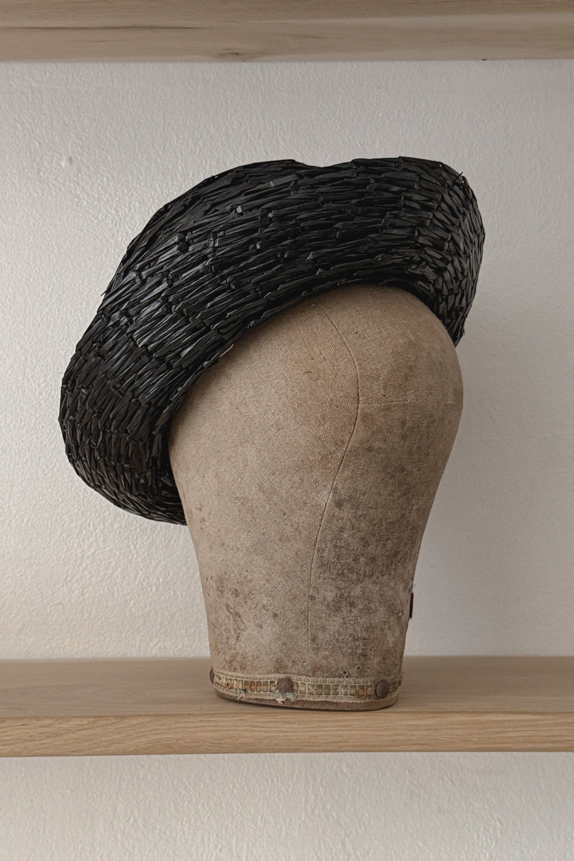 Vintage Christian Dior Black Boat Hat, WILDE Copenhagen