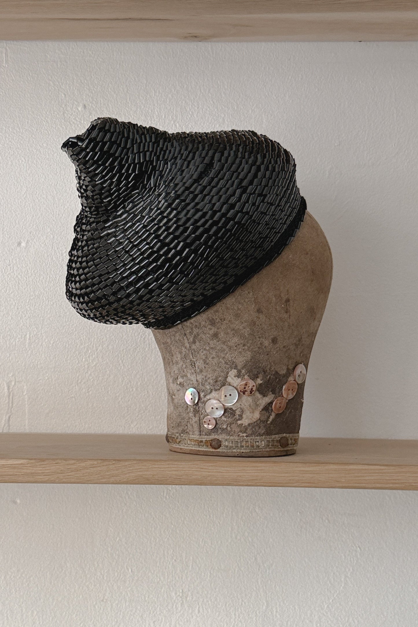 Leslie James Black Woven Hat, WILDE Copenhagen