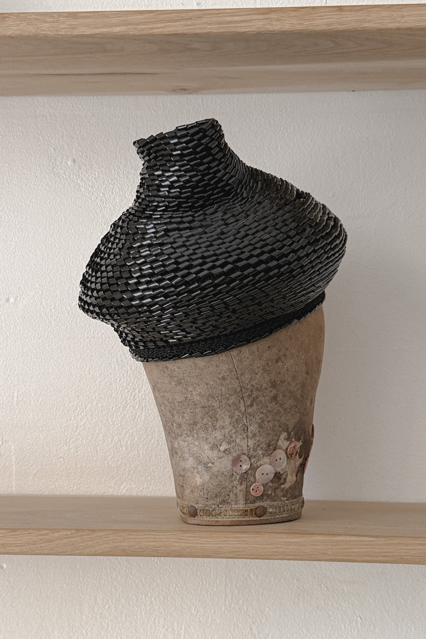 Leslie James Black Woven Hat, WILDE Copenhagen