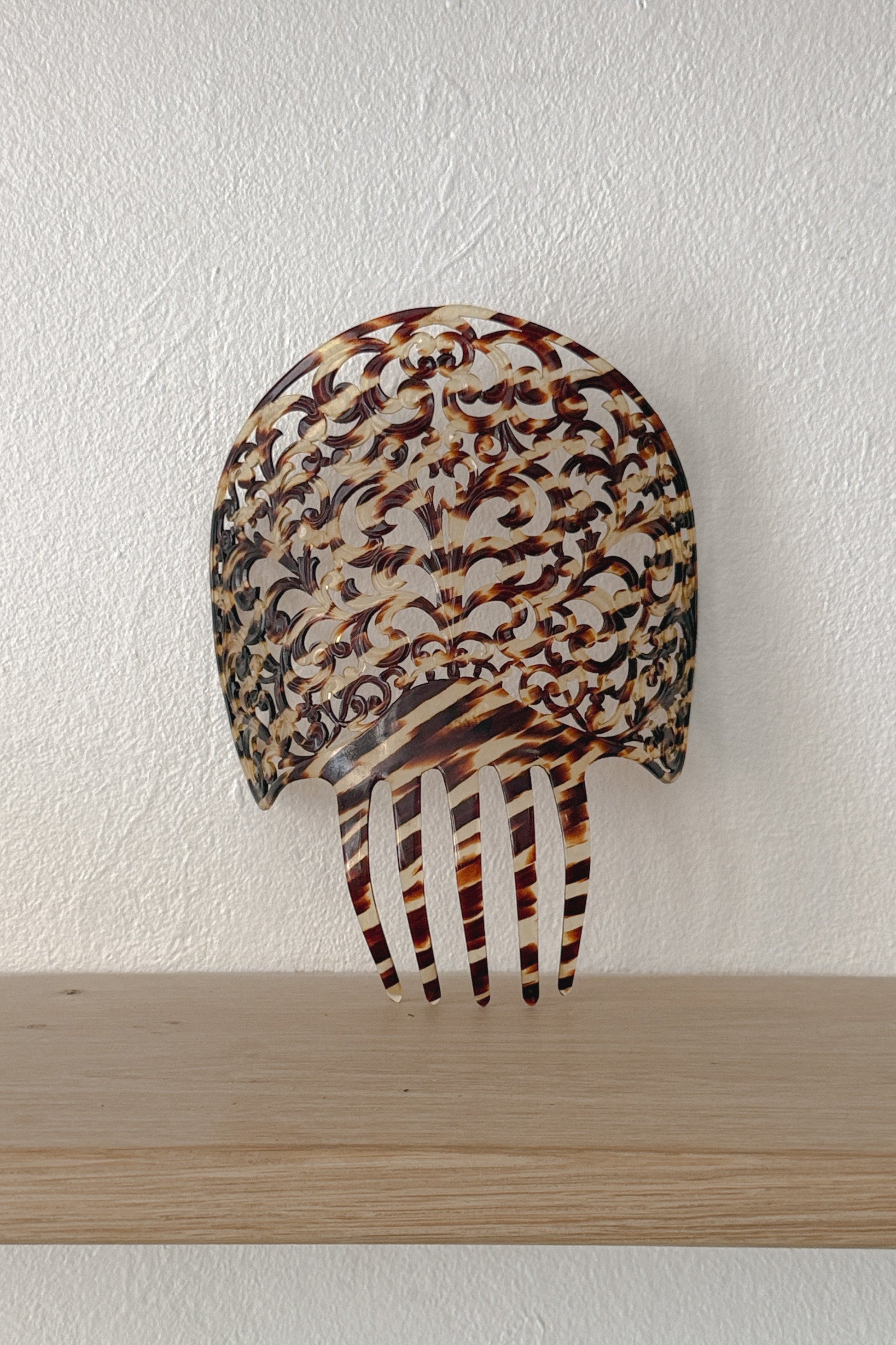 Large Vintage Tortoiseshell Floral Hair Claw, WILDE Copenhagen