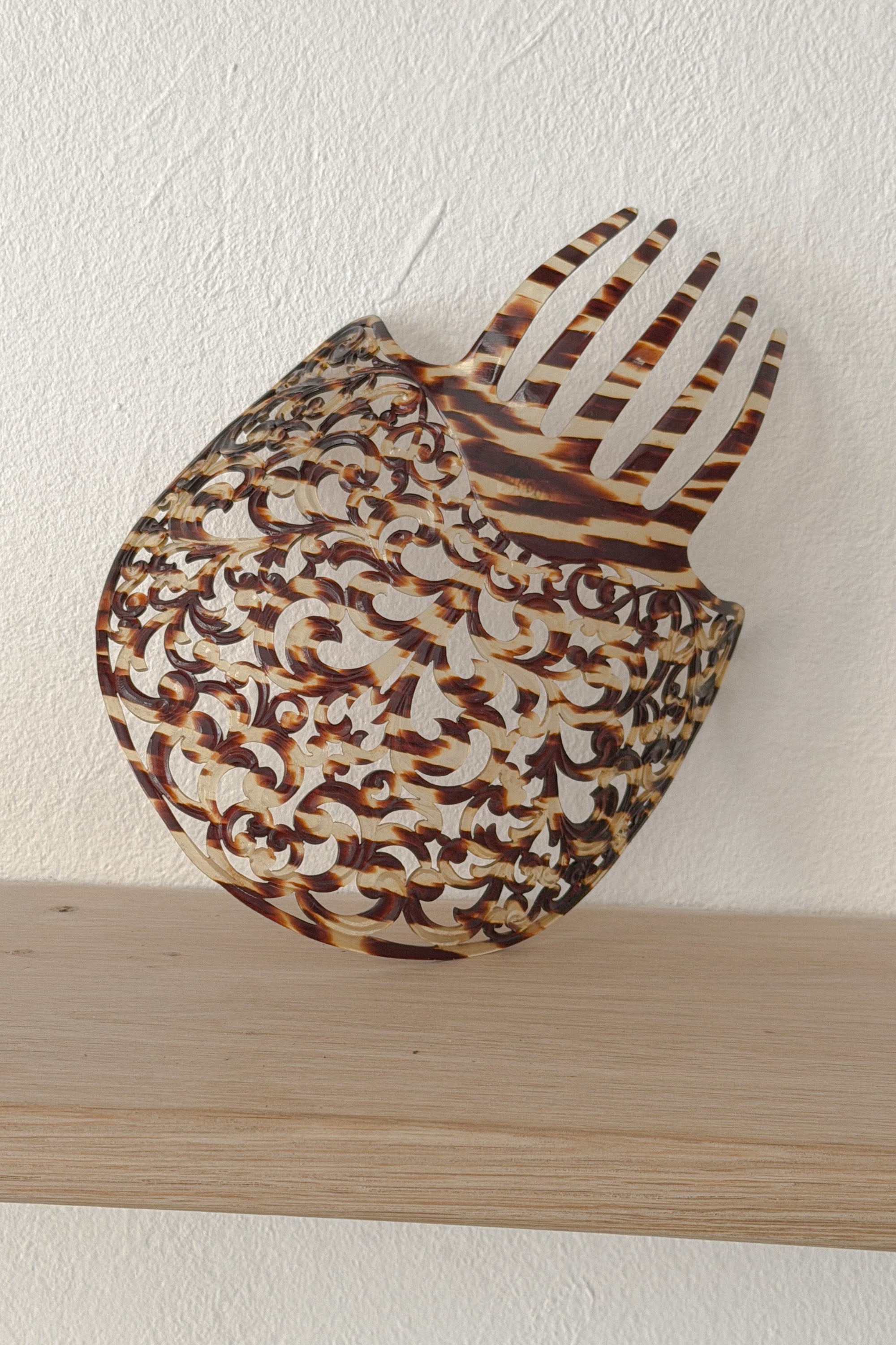 Large Vintage Tortoiseshell Floral Hair Claw, WILDE Copenhagen