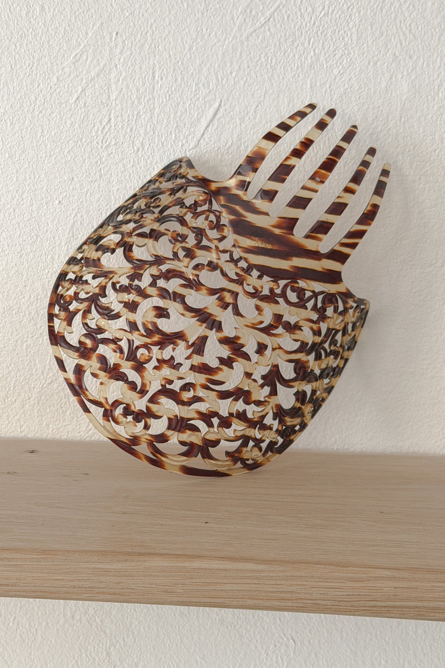 Large Vintage Tortoiseshell Floral Hair Claw, WILDE Copenhagen