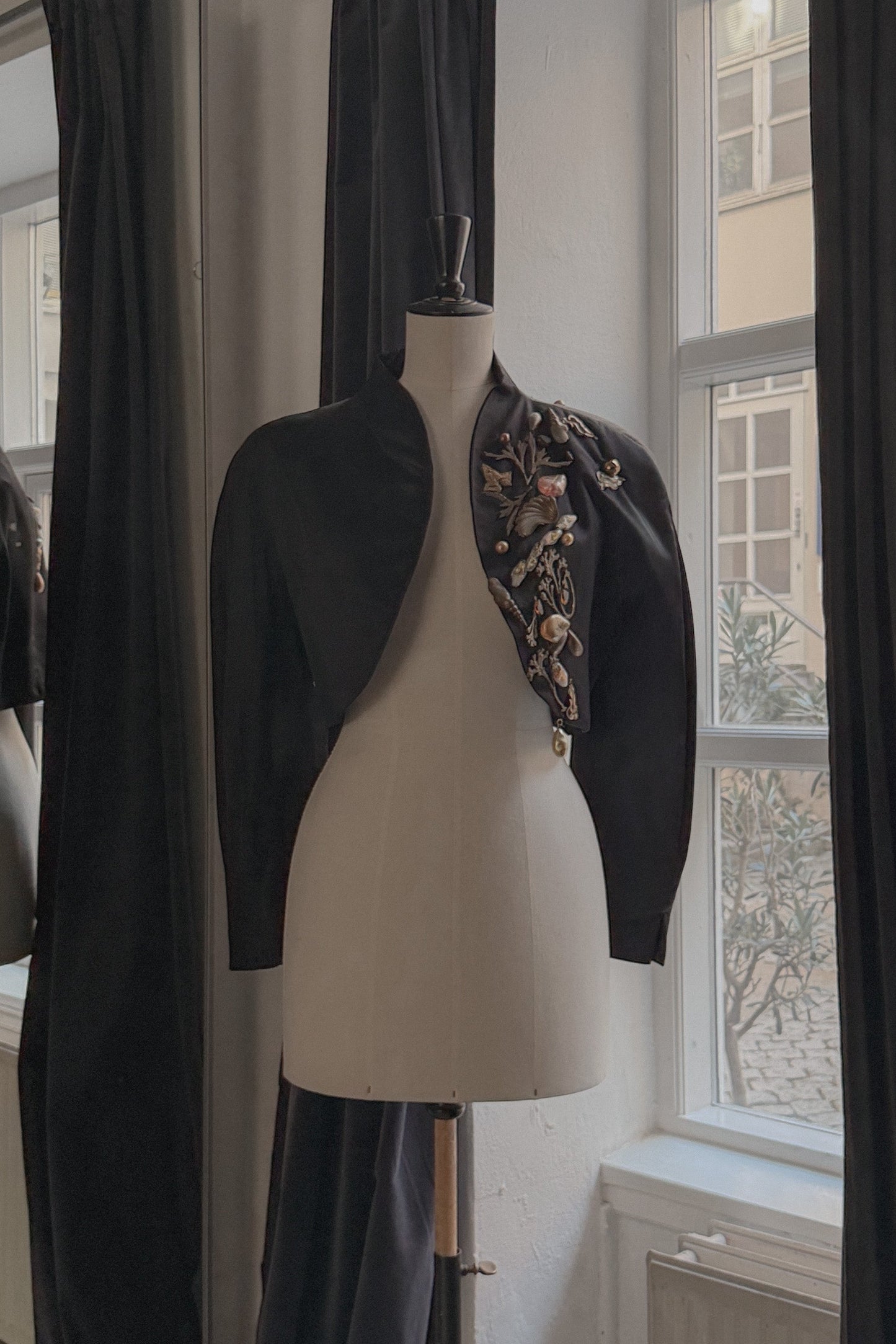 Yves Saint Laurent Embellished Silk Bolero Jacket - WILDE, Copenhagen