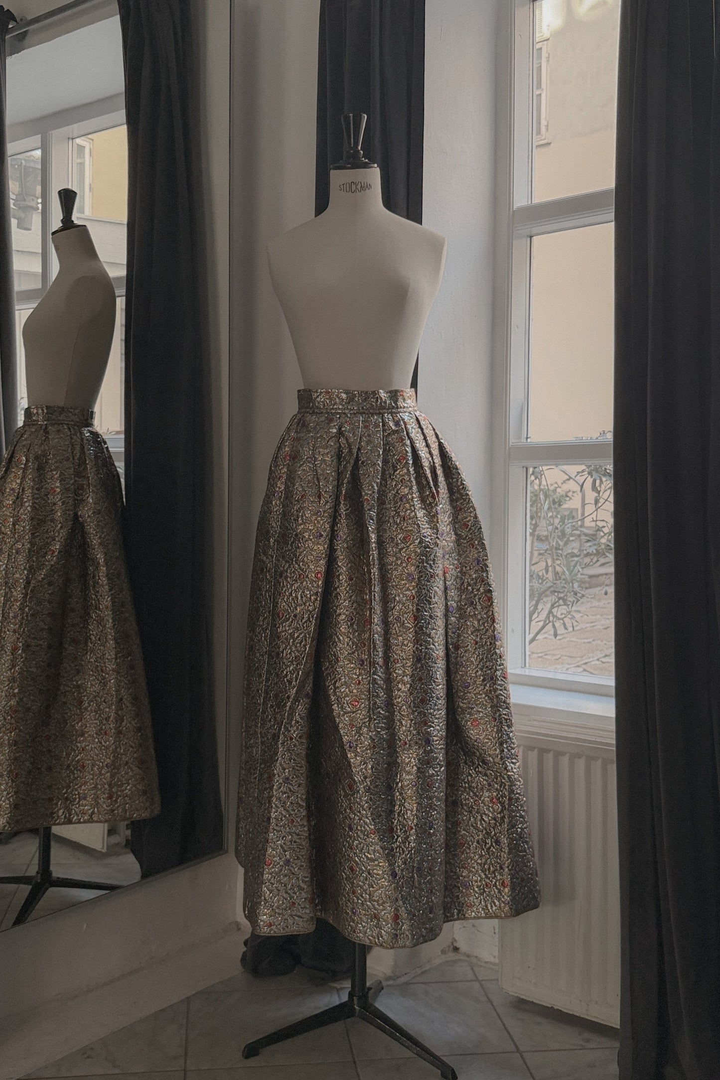 Yves Saint Laurent Archival Brocade Skirt  Rive Gauche FW 83 Scandale - Wilde Copenhagen