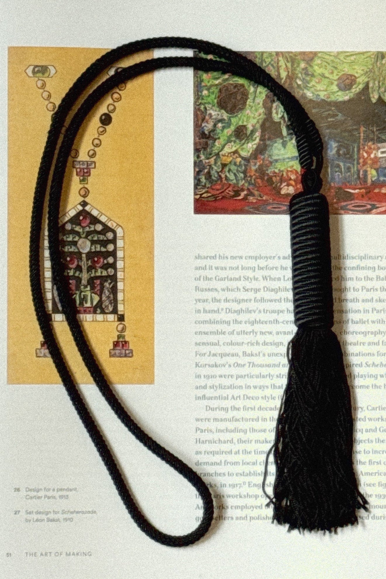 Yves Saint Laurent Tassel Rope Necklace