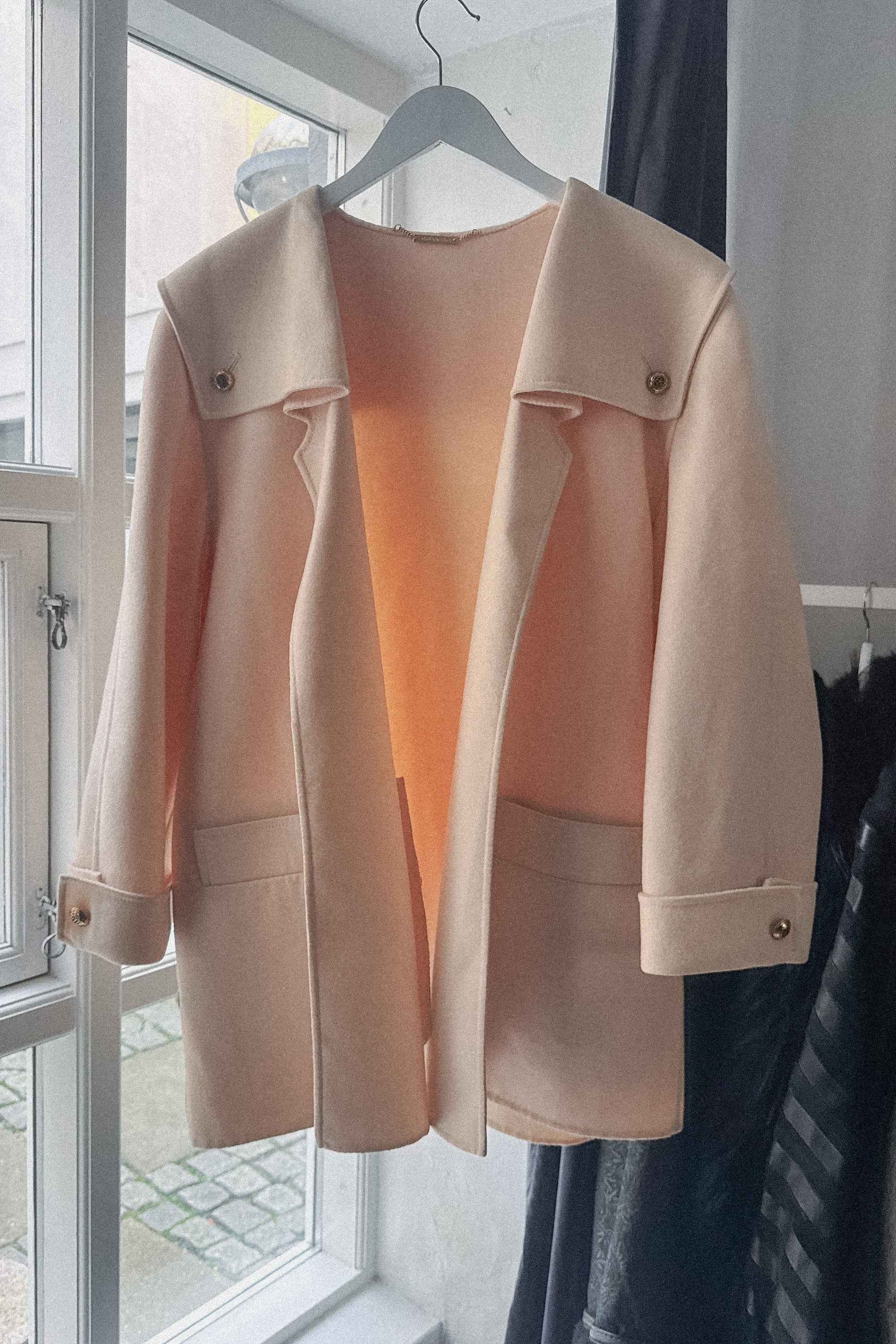 Revato Baslestra Cream Wool Coat