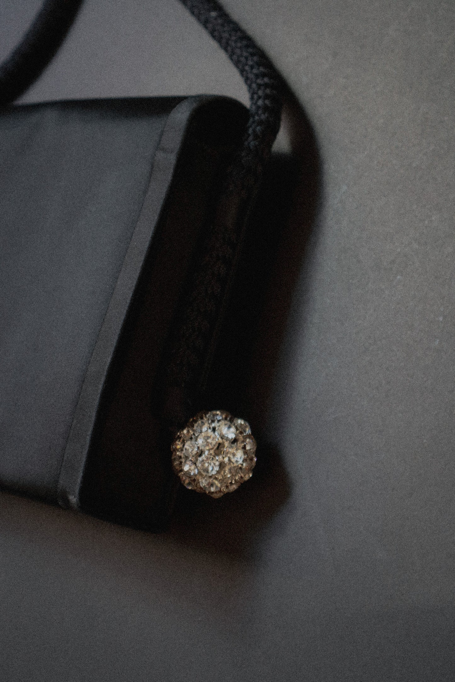 Balenciaga Satin Rope Shoulder Bag with Rhinestone Detail