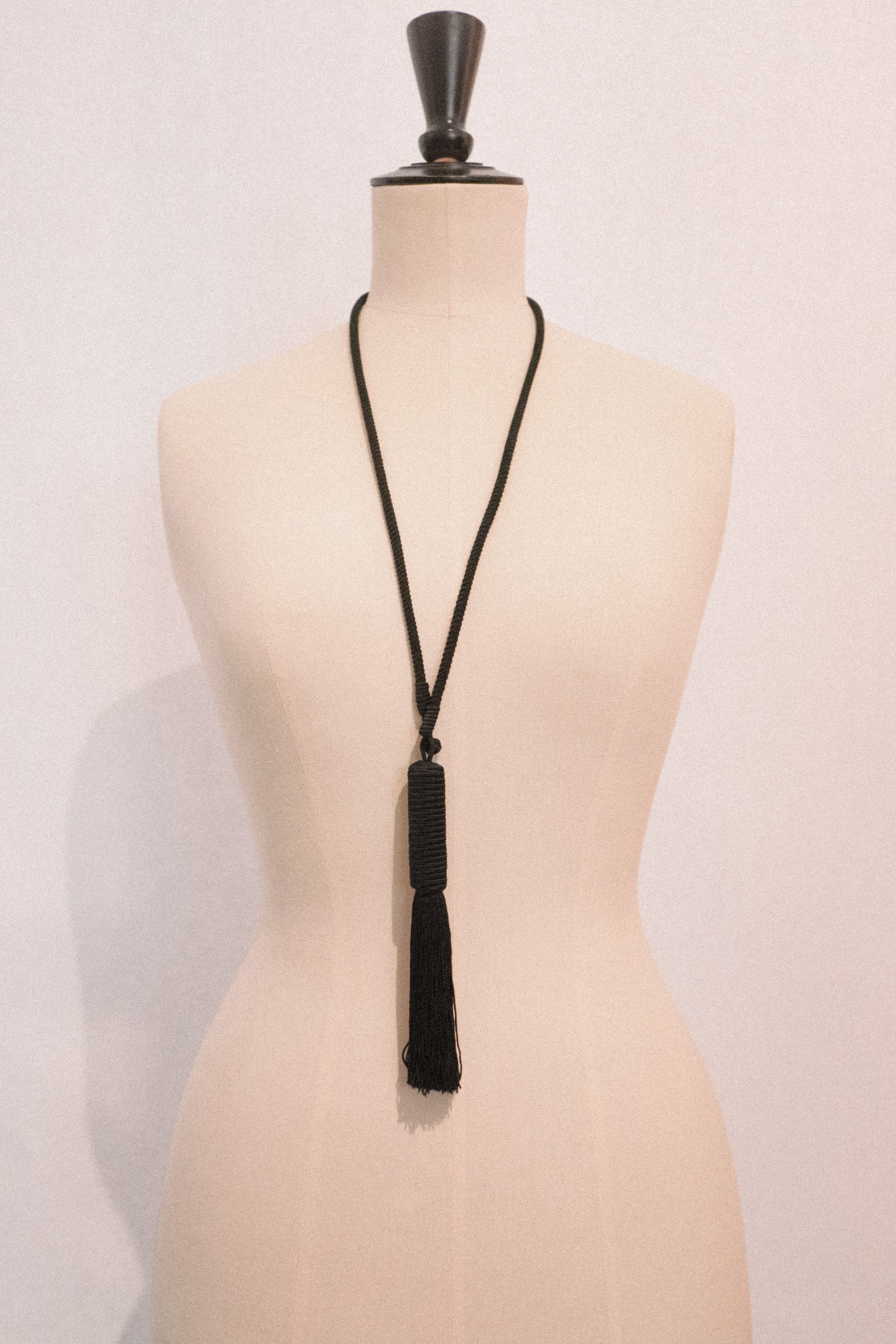 Yves Saint Laurent Tassel Rope Necklace