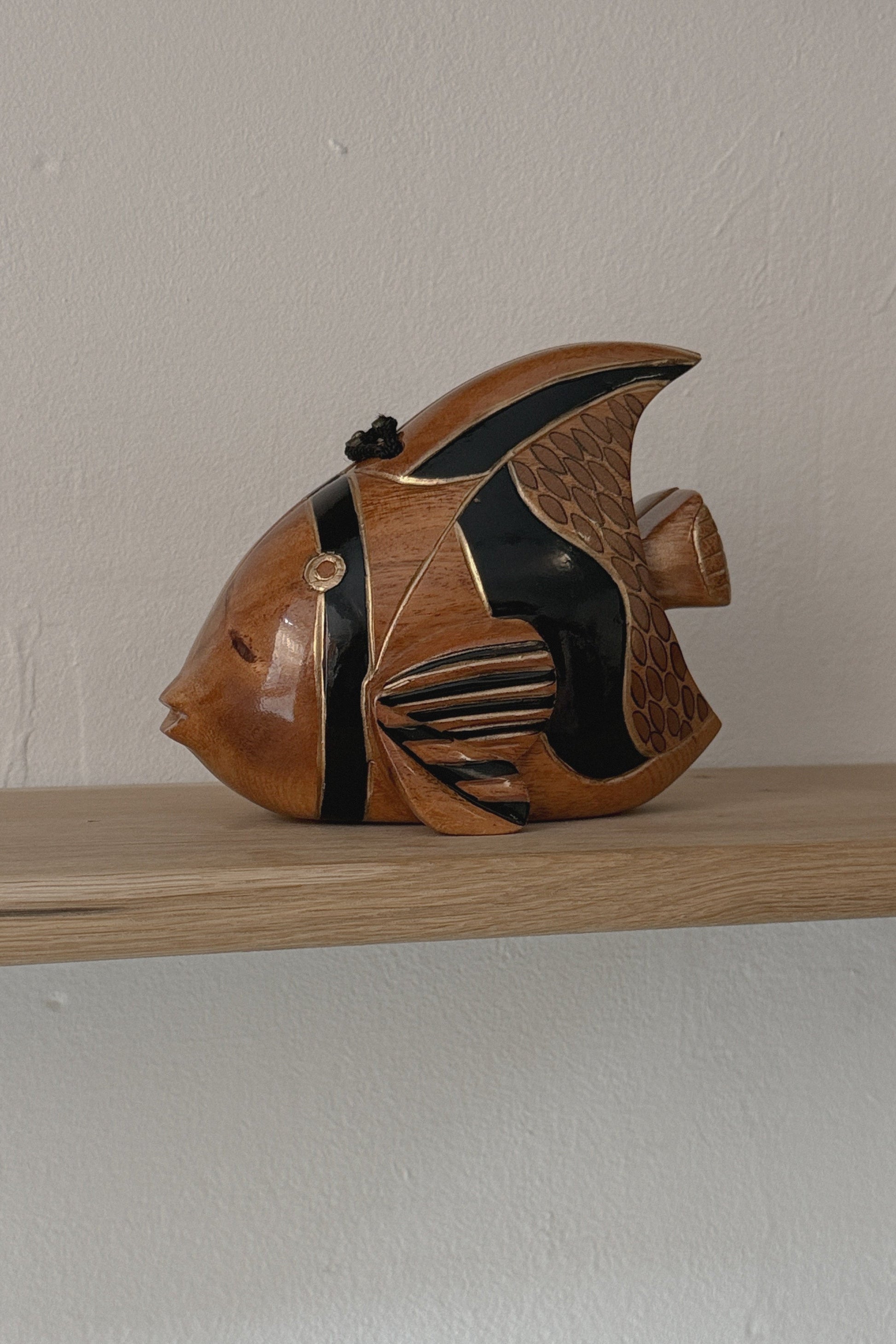 Timmy Woods Fish Sculptural Wooden Bag, WILDE Copenhagen
