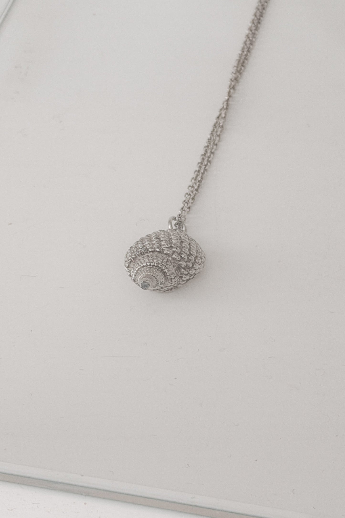 Vintage Silver Seashell Pendant Necklace, WILDE Copenhagen