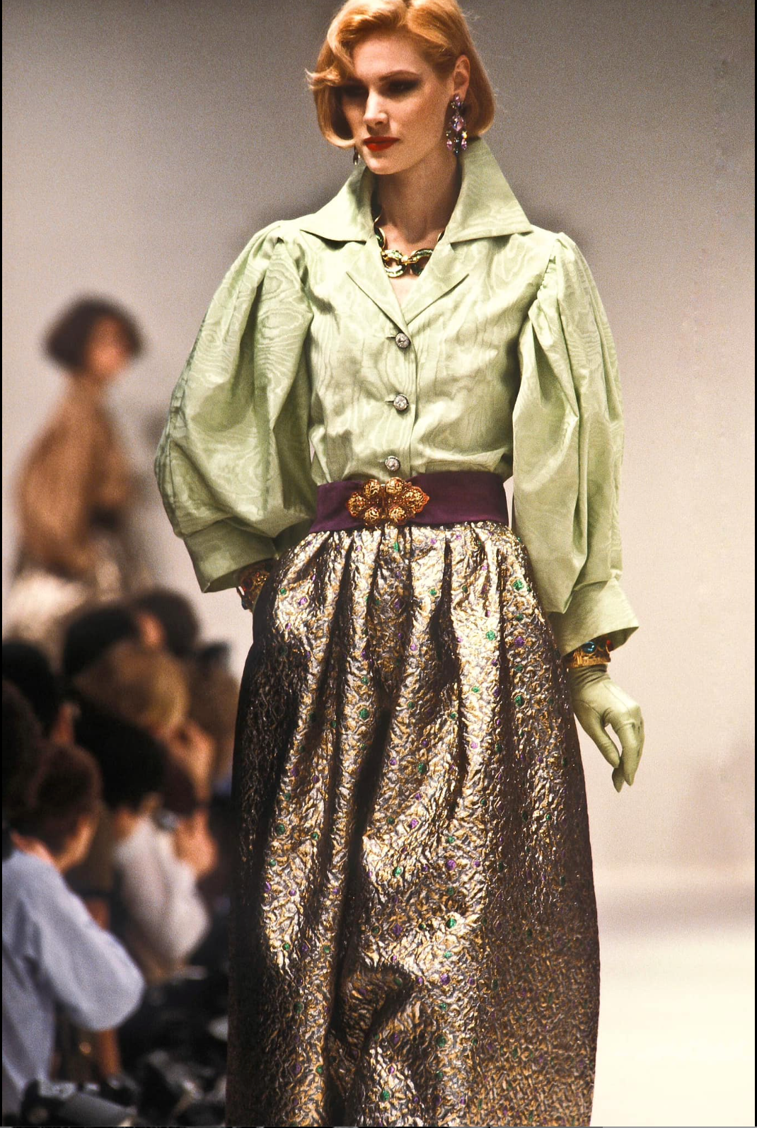 Yves Saint Laurent Archival Brocade Skirt  Rive Gauche FW 83 Scandale - Wilde Copenhagen
