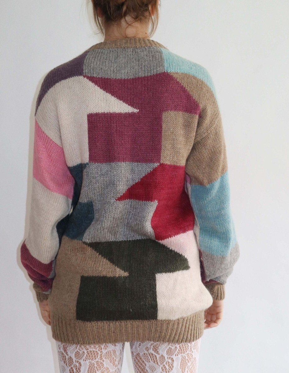Alpaca hand knit sweater - WILDE