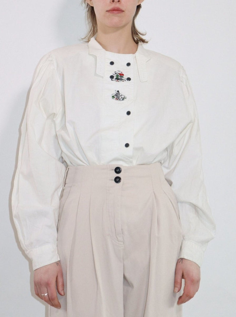 Austrian embroidered blouse - WILDE