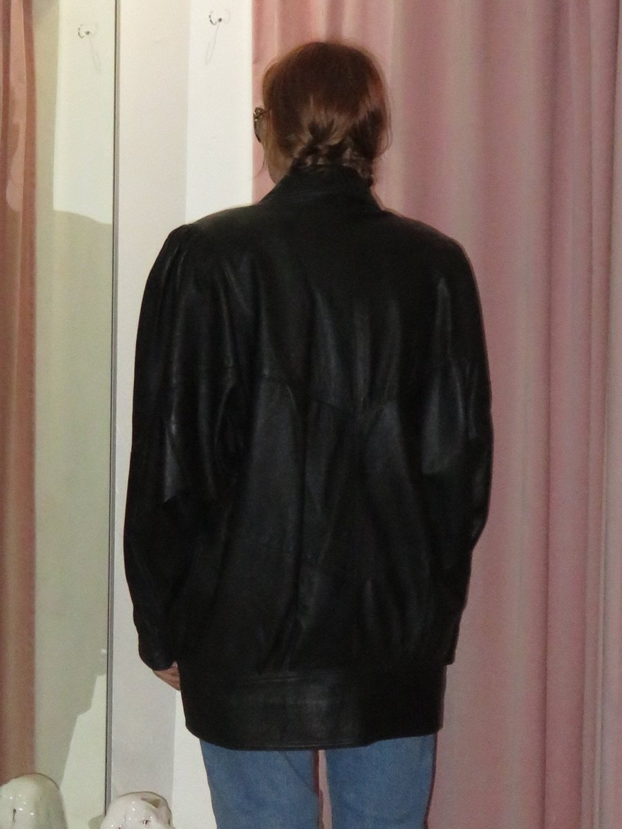 Black leather premium coat - WILDE