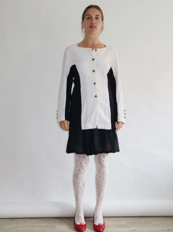 Black white skirt set - WILDE