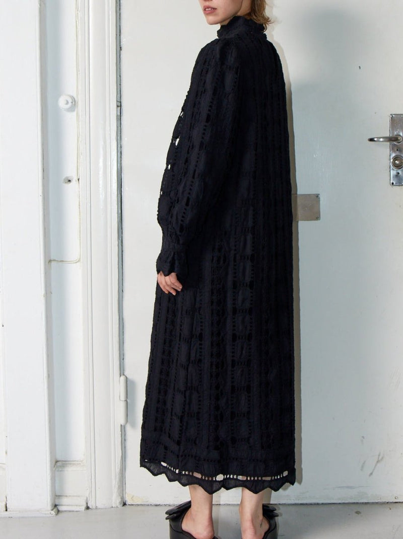 By Malene Birger black crochet dress - WILDE
